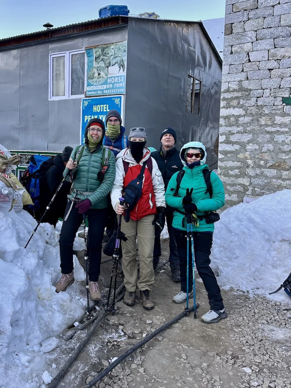 Trekkers at Gorakshep, Everest Base Camp Trek