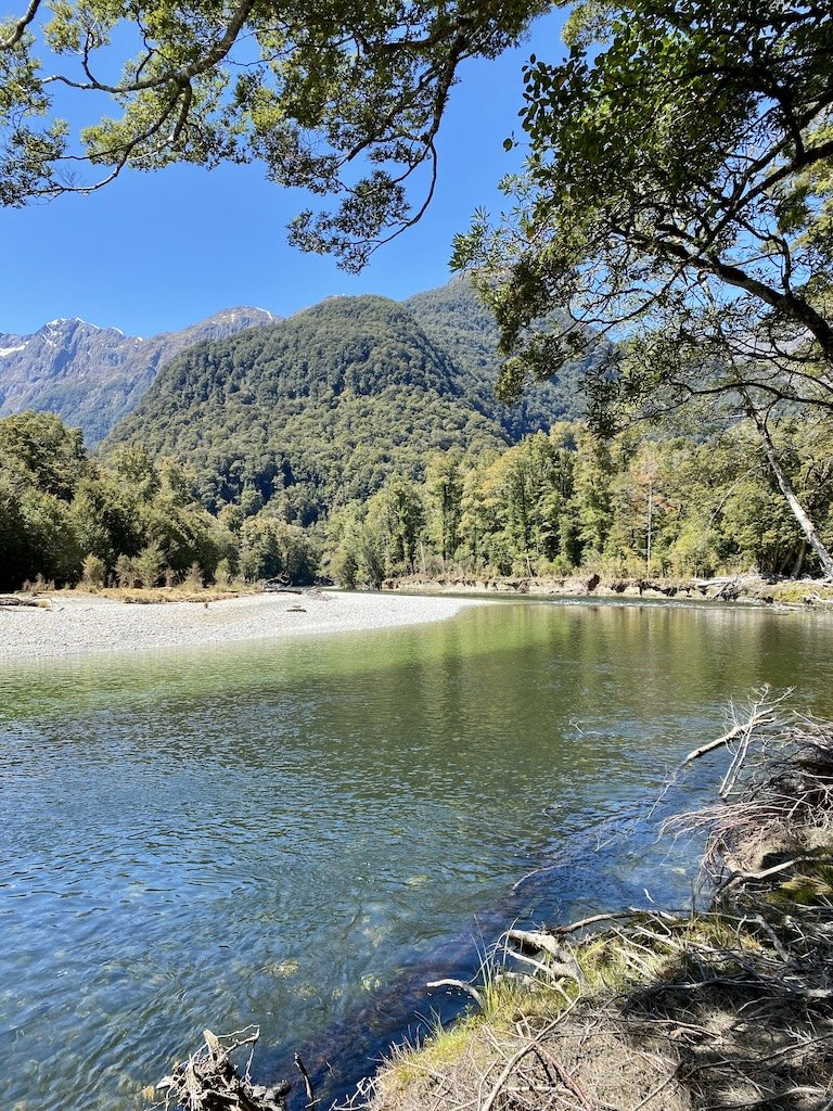 Clinton River with the Wick Mountain Range behind