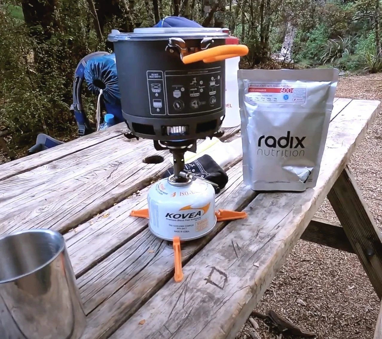 On the Tongariro Circuit with Radix Nutrition freeze dried meal