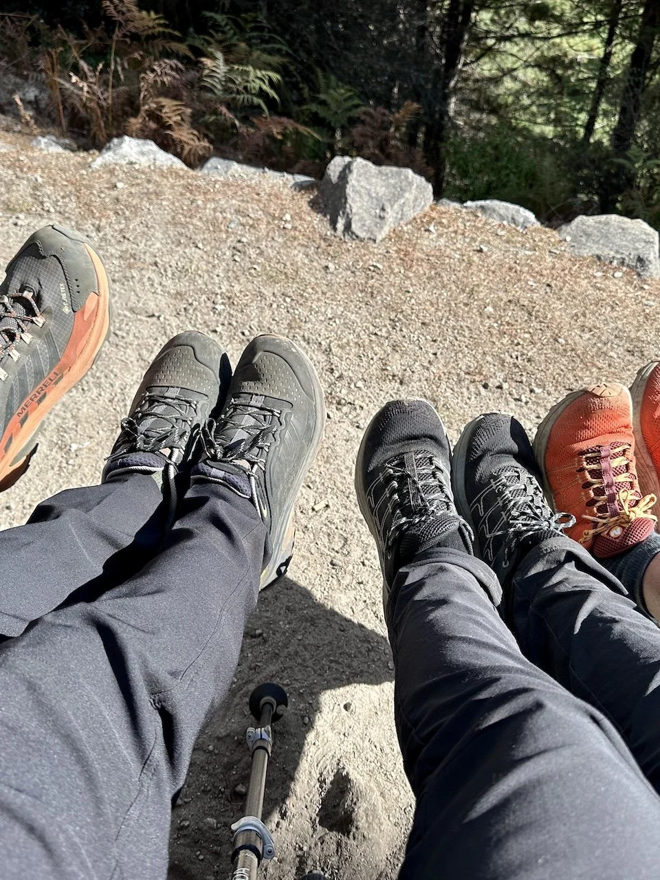 Merrell NZ Trail Runners at Namche Bazaar