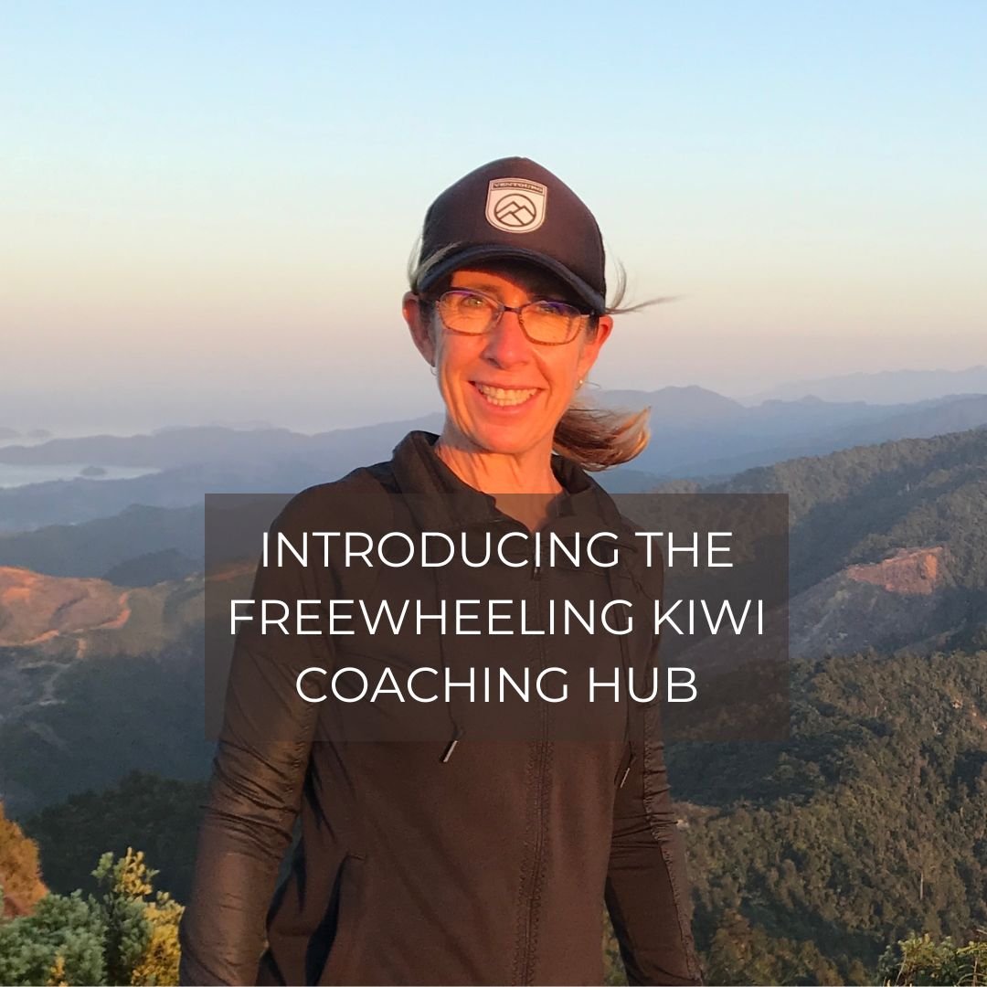 Hiker standing on Coromandel Ranges with panoramic Hauraki Gulf view