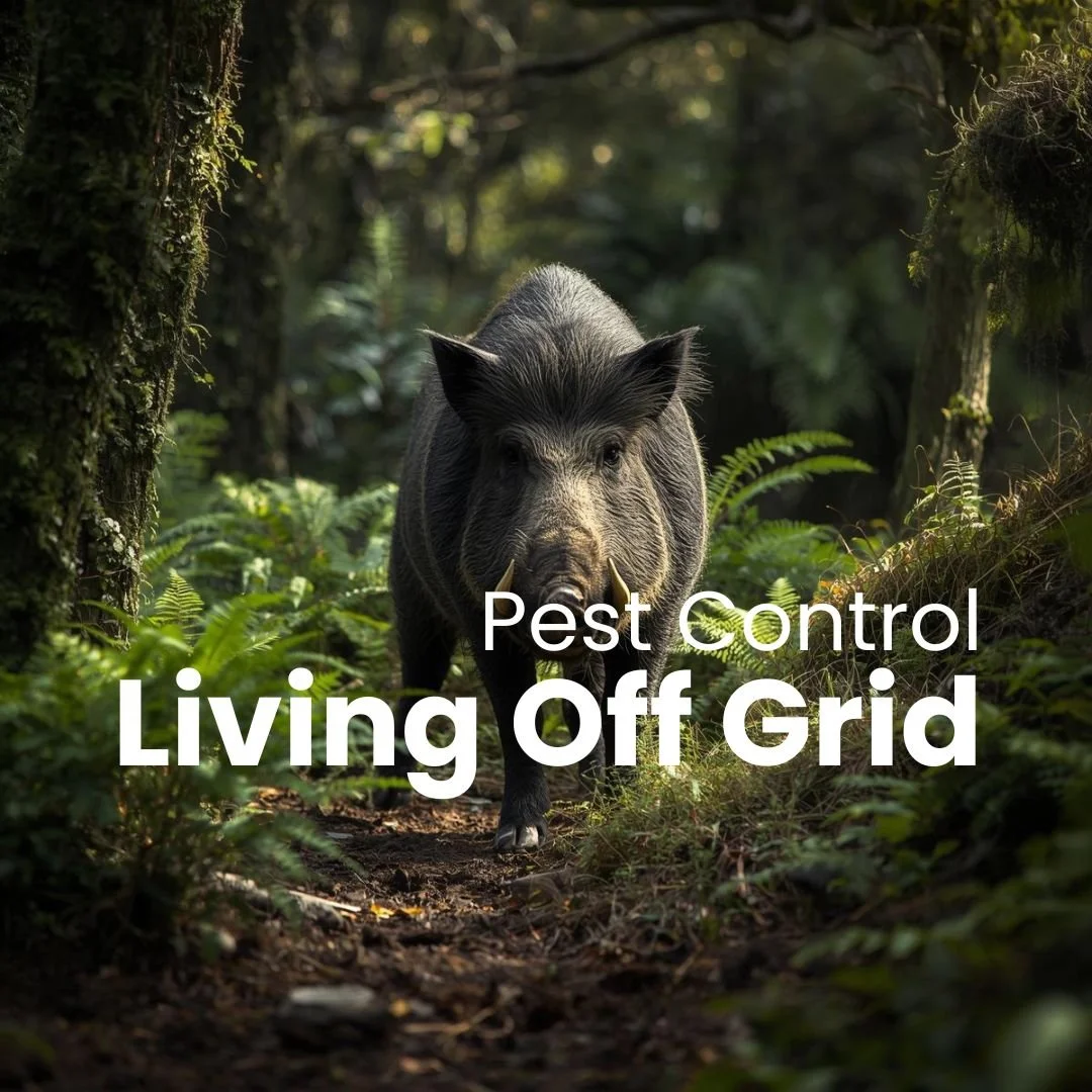 Wild boar in New Zealand native forest