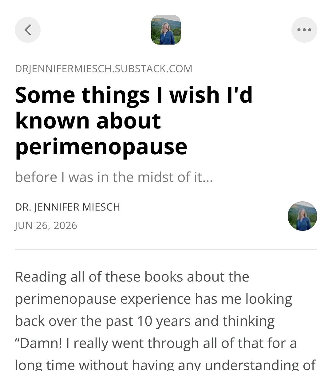 Some things I wish I’d known about perimenopause 