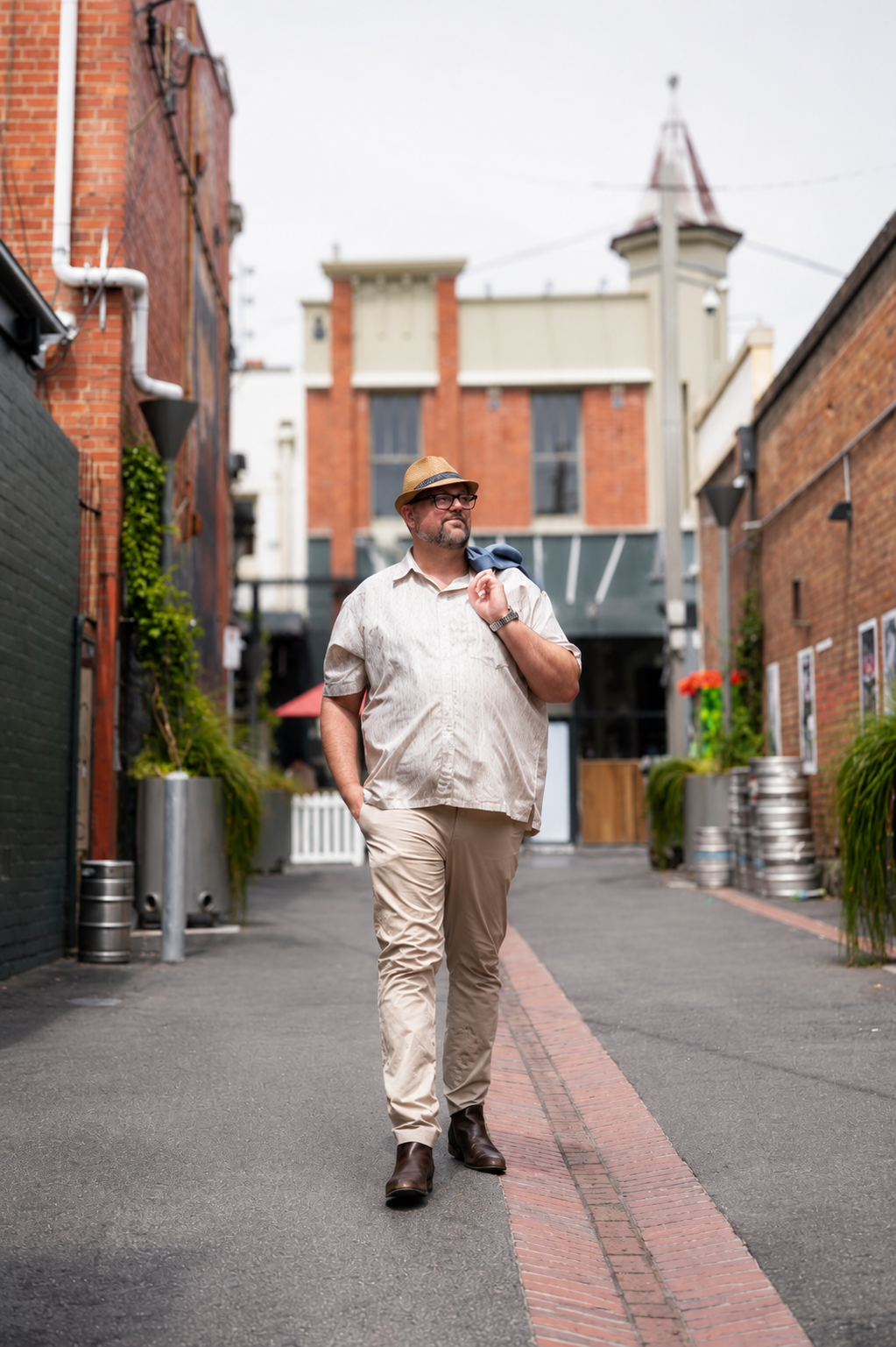 Fabian McCalman walking outdoors, representing an approachable and down to earth counselling style.