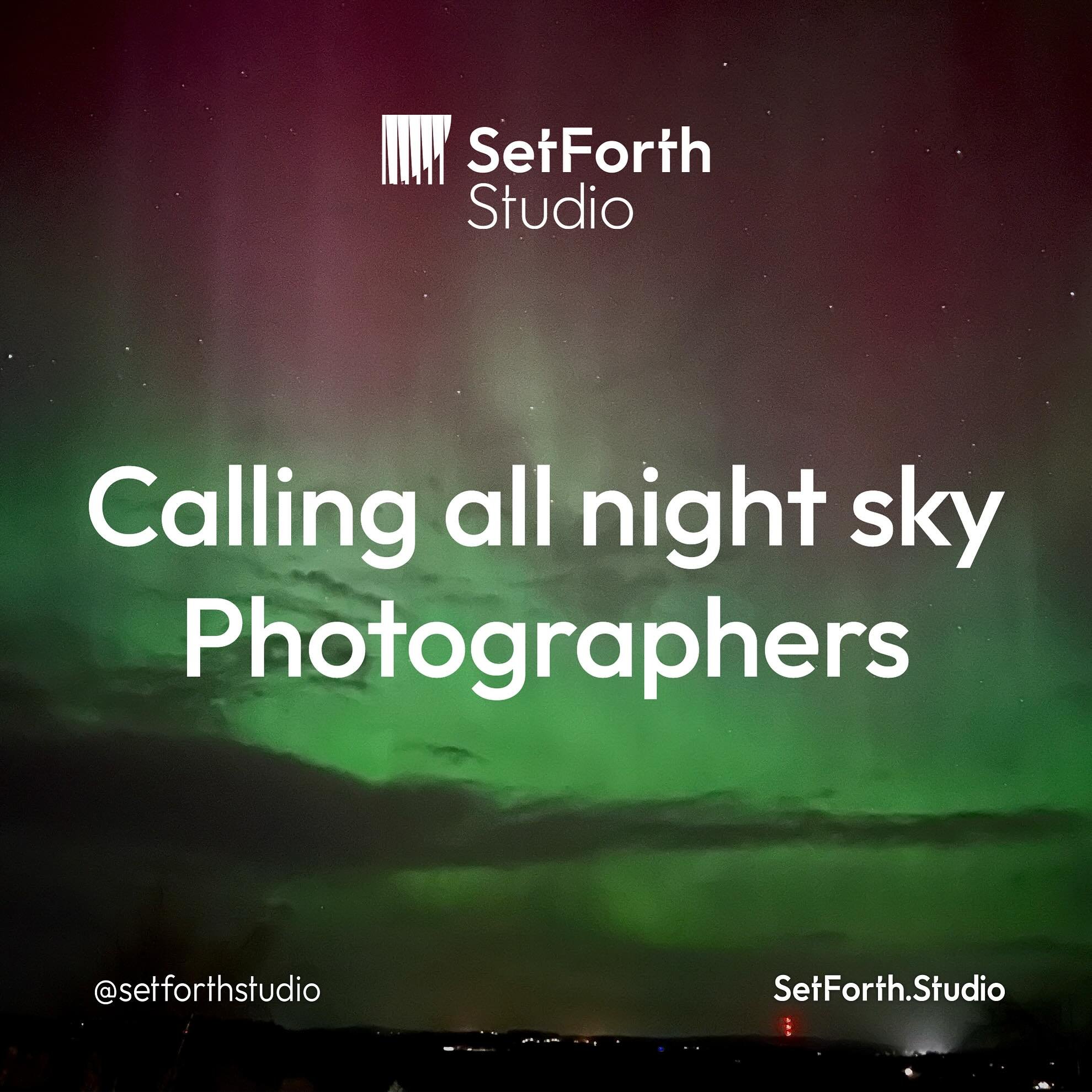 ✨Calling all night sky Photographers 📷

Just like the shot above taken from SetForth Studio, the skies above Aberdeen City and Shire can put on a show.

As part of an exciting new creative campaign, SetForth is looking for shots from around the city