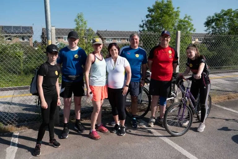 Image of a charity bike ride for Cintre.