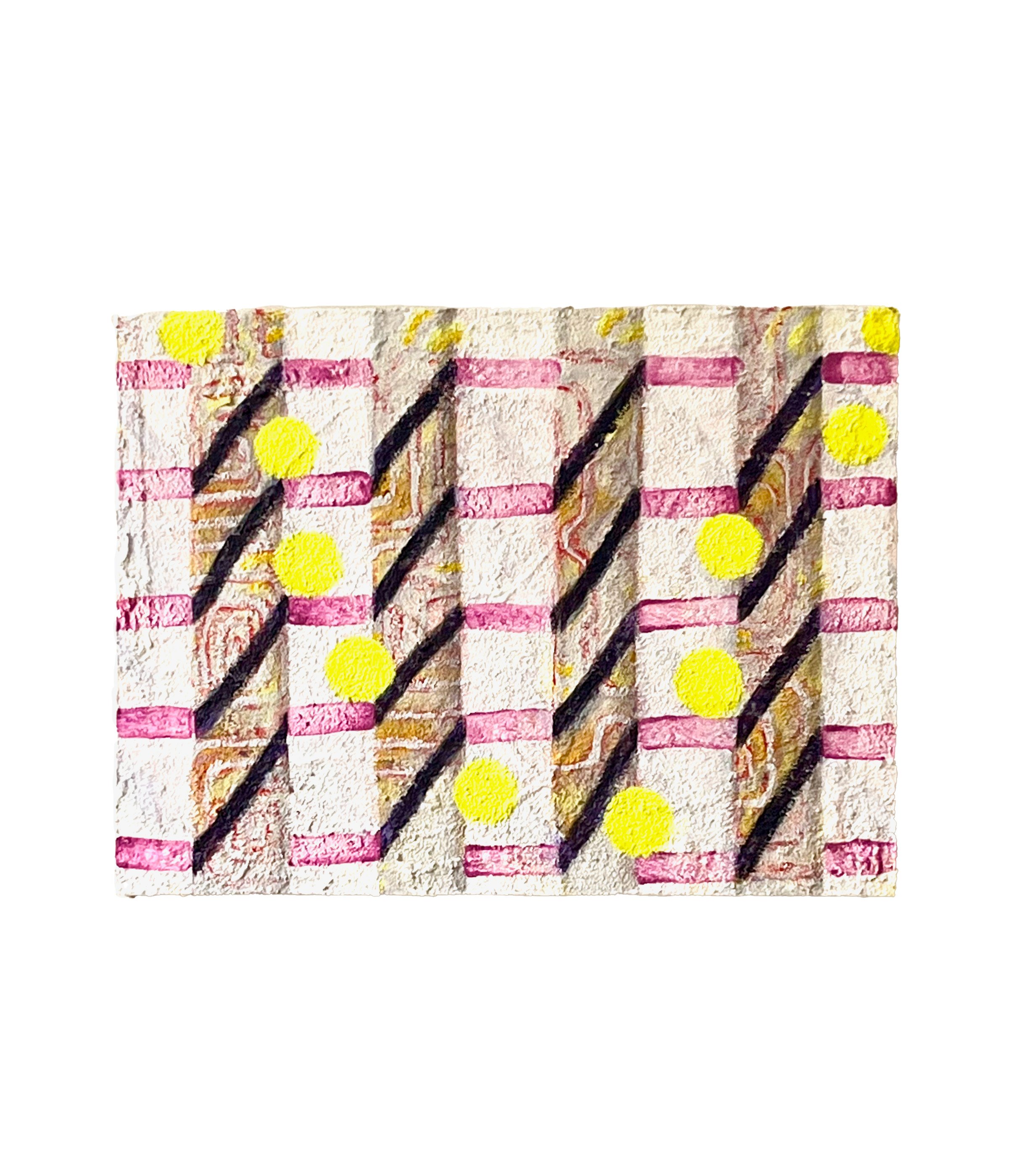 Pinto, 2026, acrylic, gesso and sawdust on cradled wood panel, 31 x 41cm