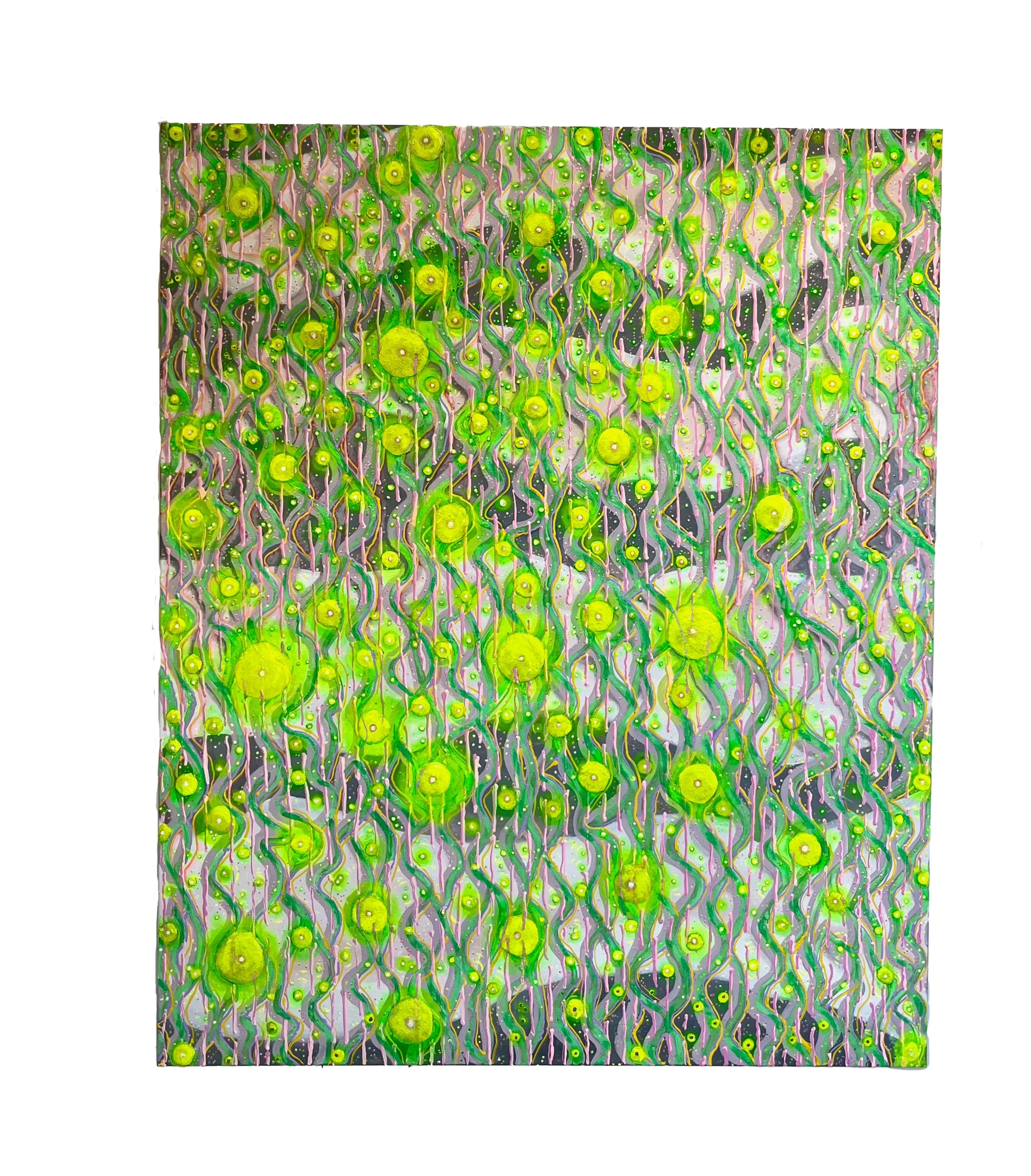Hurtle, 2025, acrylic, gouache and sand on canvas, 165 x 135cm