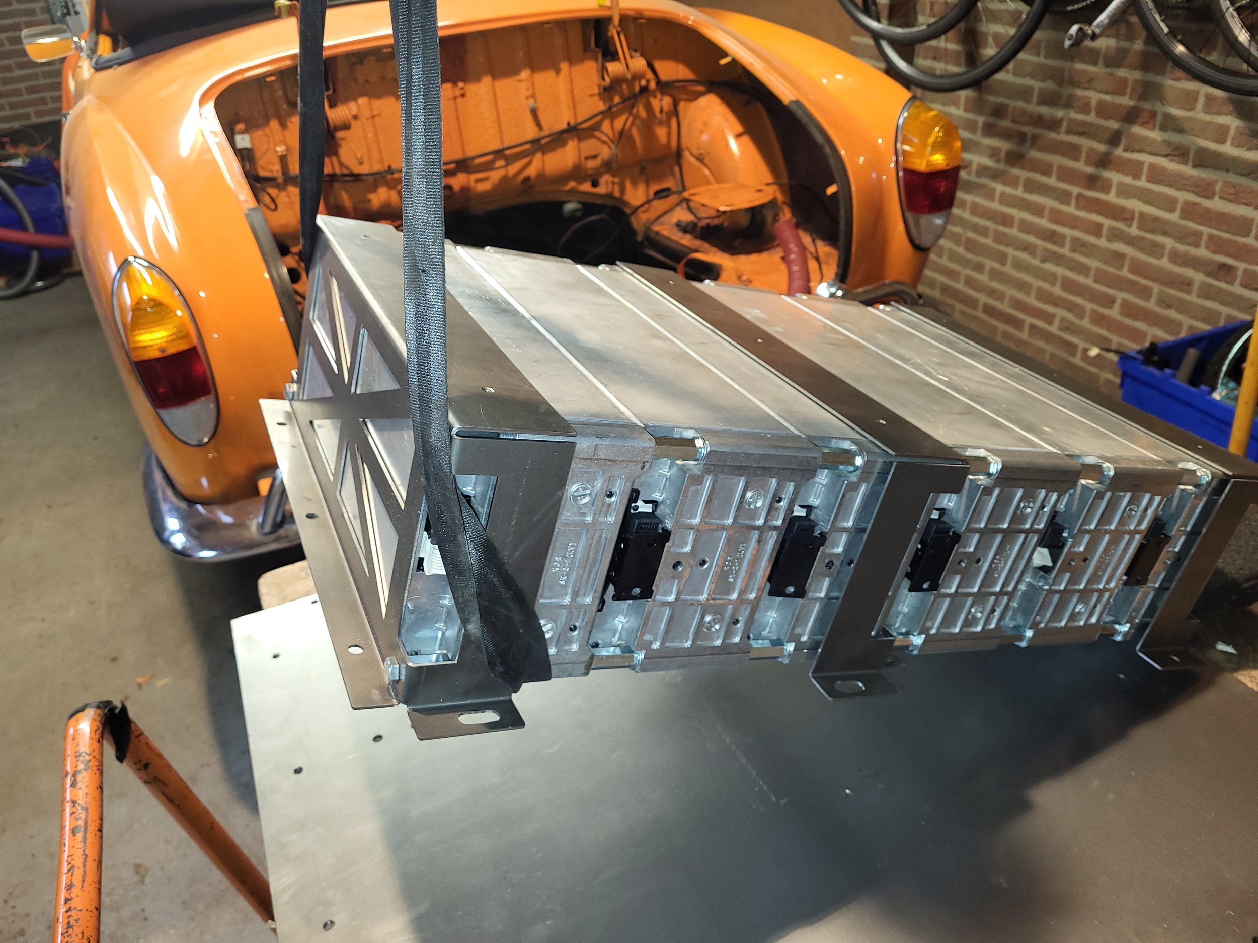 Installatie van het accupakket