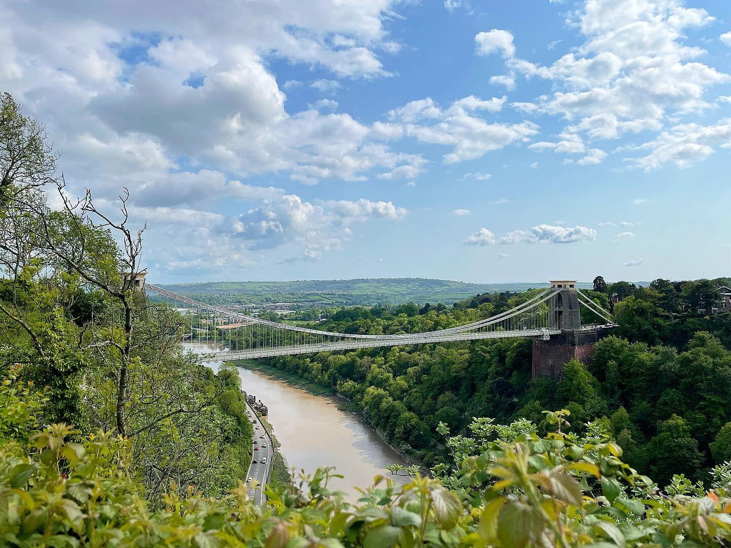 .
We went for a wander around Bristol a couple days ago to look for some furniture for the b&amp;b. Didn&rsquo;t have much luck, but how gorgeous is this view of the suspension bridge over the river Avon!