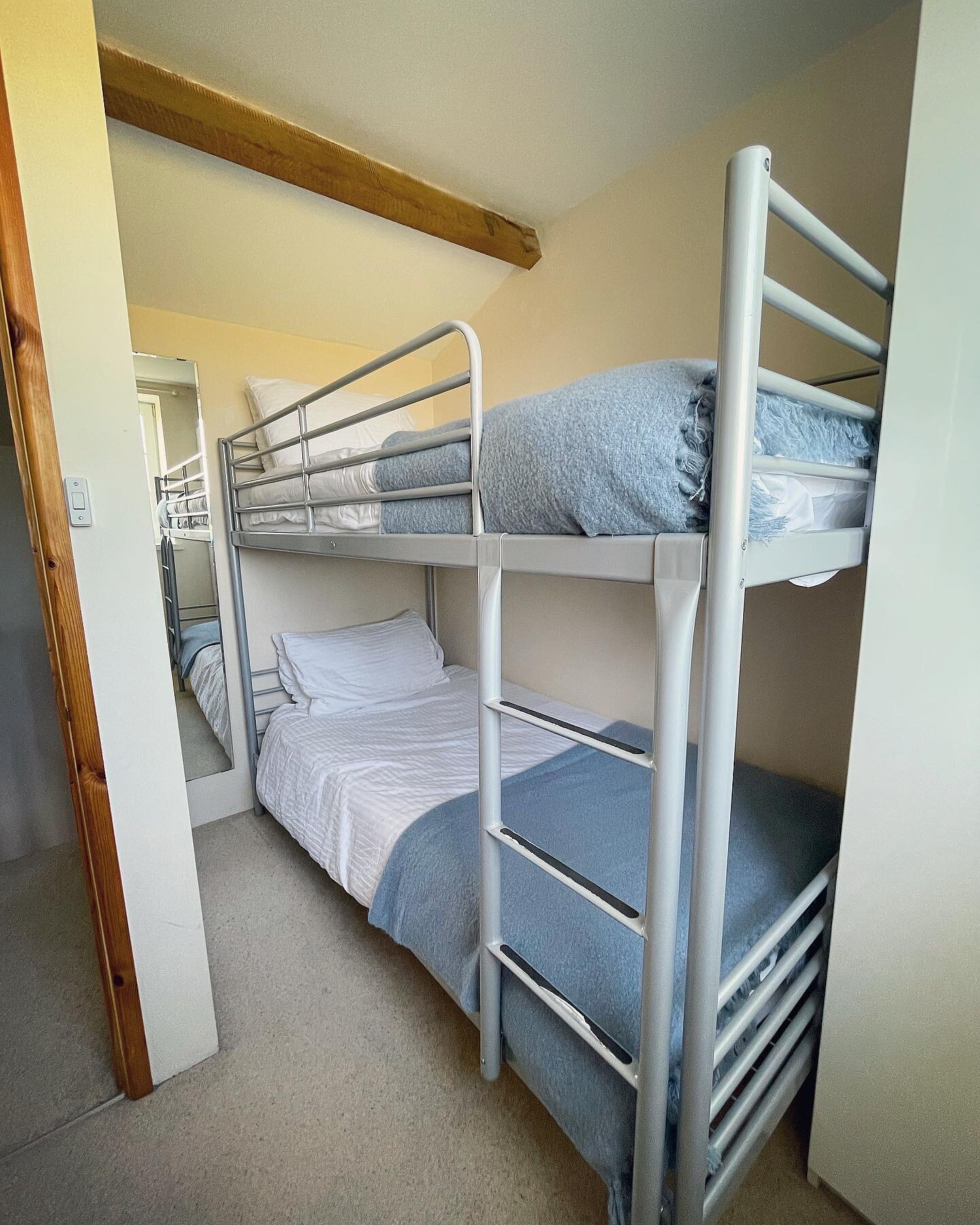 .
The Stable, one of our self catered cottages, has a room with bunk beds perfect for both kids and adults alike. Family holidays just got a whole lot more fun at Littlewell Farm!