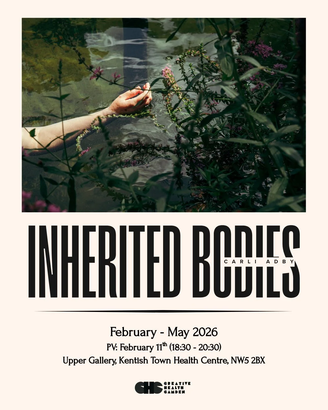 Creative Health Camden is thrilled to announce our first exhibition of 2026 📣

&lsquo;INHERITED BODIES&rsquo;
SEMI-RETROSPECTIVE EXHIBITION BY CARLI-ADBY @carliadbyphoto

FEBRUARY - MAY 2026
PRIVATE VIEW: FEBRUARY 11TH (18:30 - 20:30)

&lsquo;Inheri