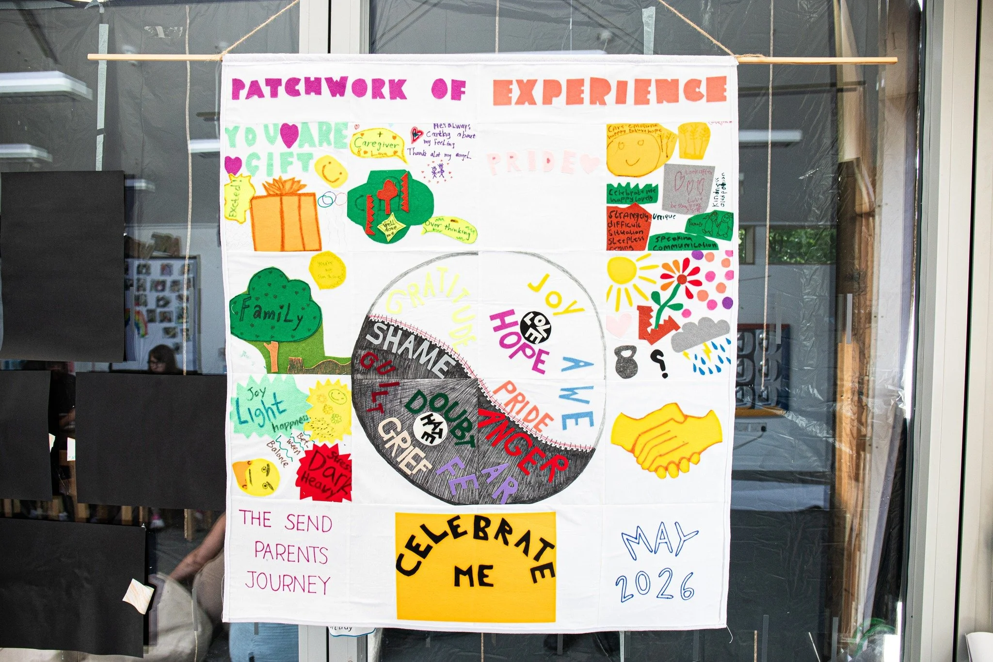 During our time at Brecknock &amp; Torriano Schools' Inclusion Festival 2026, Creative Health Camden was able to exhibit 'Patchwork of Experience' - a community-orientated, empowering piece dedicated to the experience of SEND (Special Education Needs