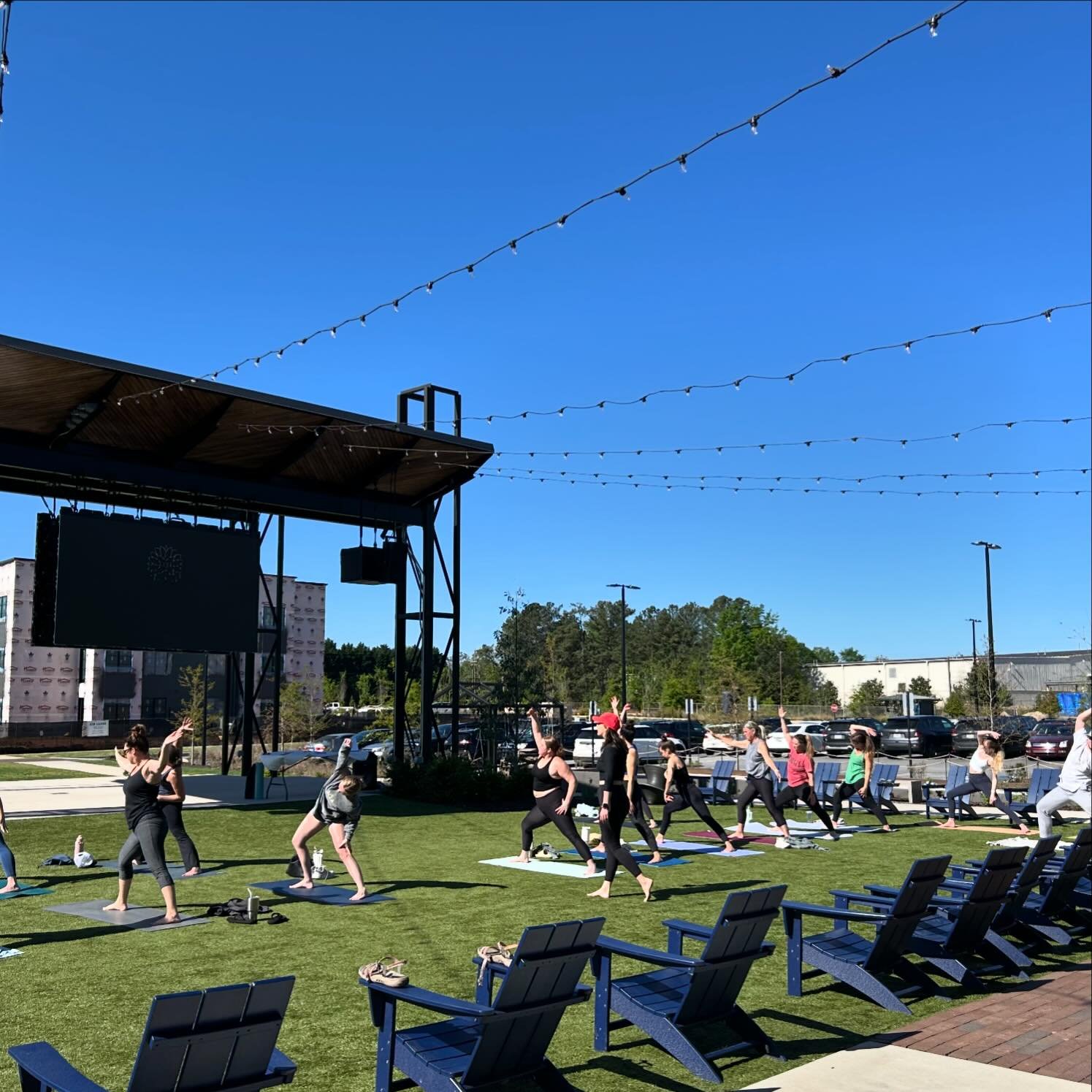 Yoga on the Lawn is happening this Saturday. 🌞

Join us at @wirepark for a FREE class amidst the fresh air and sunshine. 🧘&zwj;♀️ Let&rsquo;s flow together for a great cause as we raise donations for @athensparentwellbeing who promotes the mental w