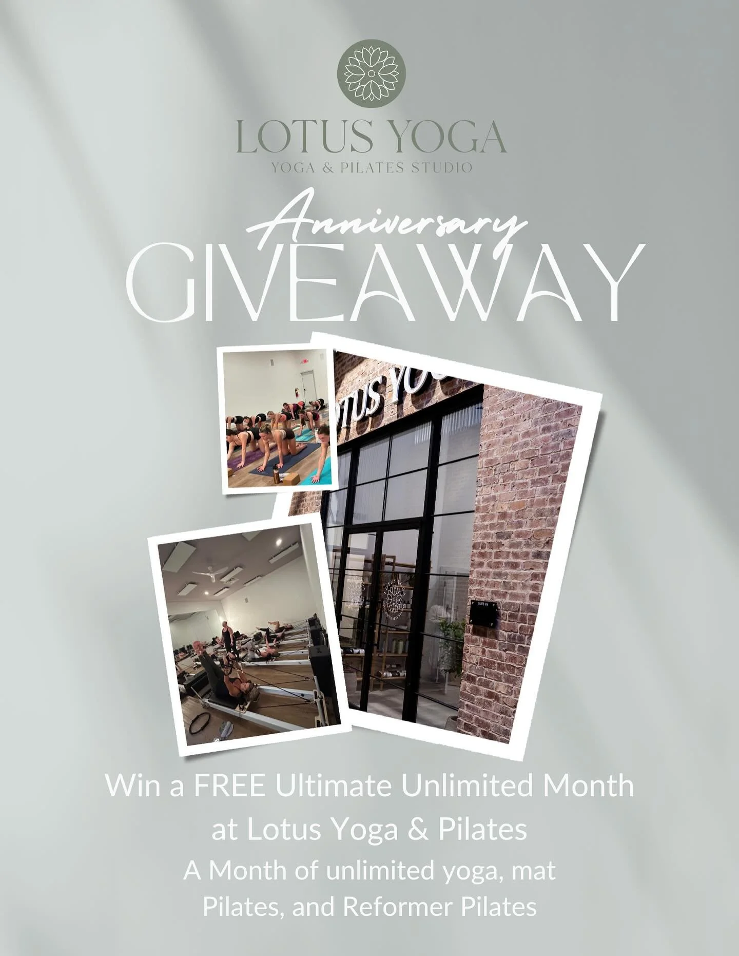 🎉 Lotus Yoga &amp; Pilates is 2! 🎉
We&rsquo;re celebrating two amazing years of movement, mindfulness, and community and we couldn&rsquo;t have done it without YOU! 

To say thank you, we&rsquo;re hosting a special anniversary giveaway!

Here&rsquo