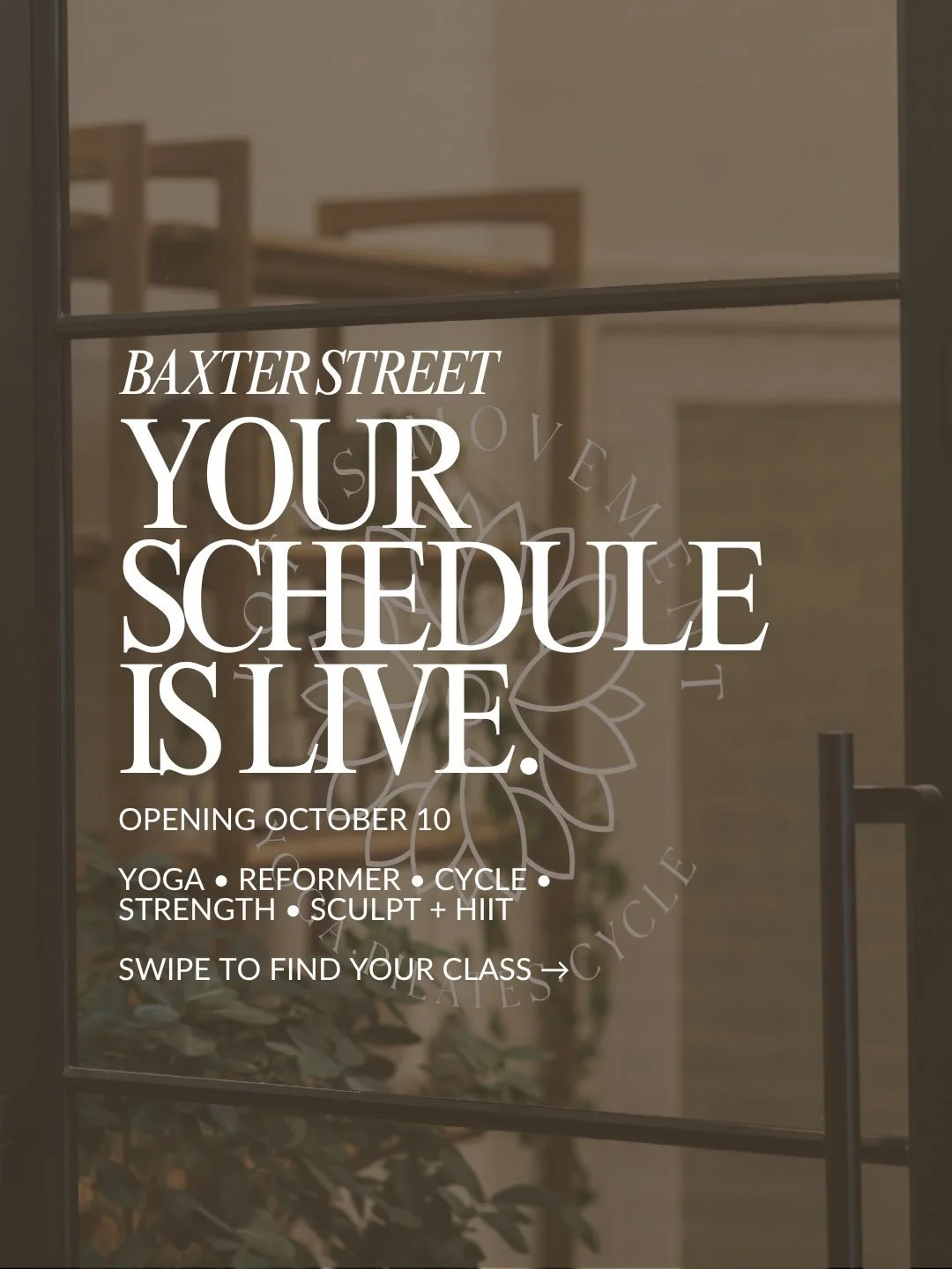 THE BAXTER STREET SCHEDULE IS LIVE. 

Opening day is October 10, and your new Athens movement routine is officially ready to book.

With 46 classes every week, there are plenty of ways to move at Baxter:
✨ Reformer Pilates
✨ Cycle
✨ Hot Strength
✨ Ho