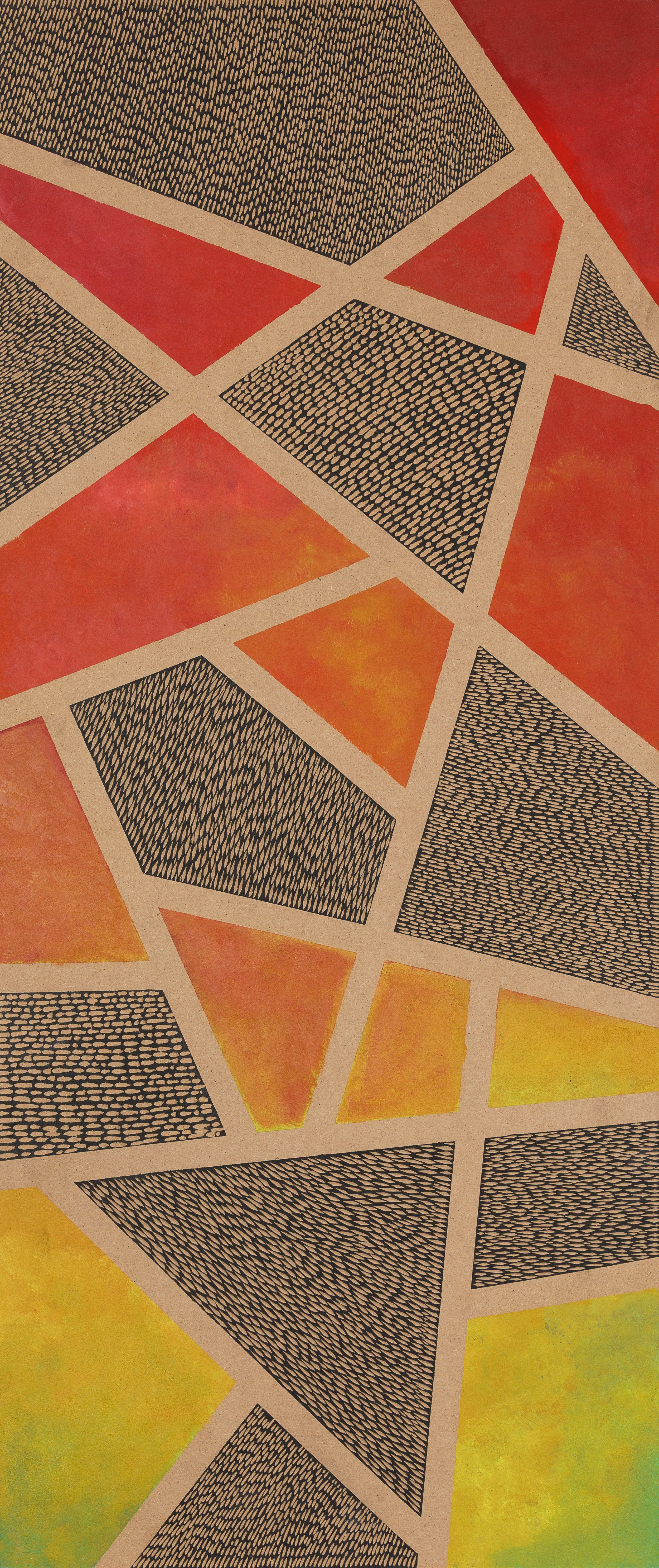 Let's add some colour, August 2021
45.5 x 103.5 cm with frame
Woodcut on MDF with Sumi Ink and Acrylic Paint.
800 euros