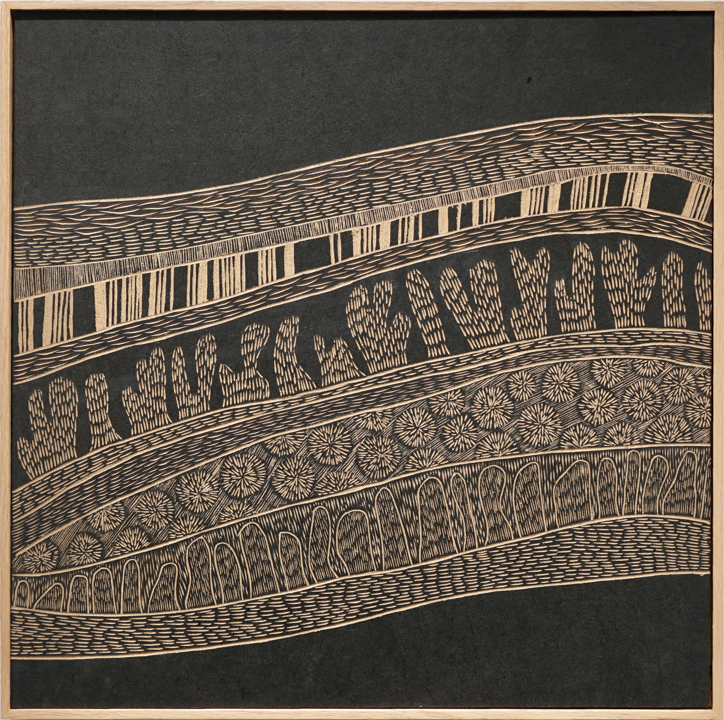 Tacos in the desert, November 2025.
60x60cm without frame, Woodcut on MDF with Sumi Ink
580 euros