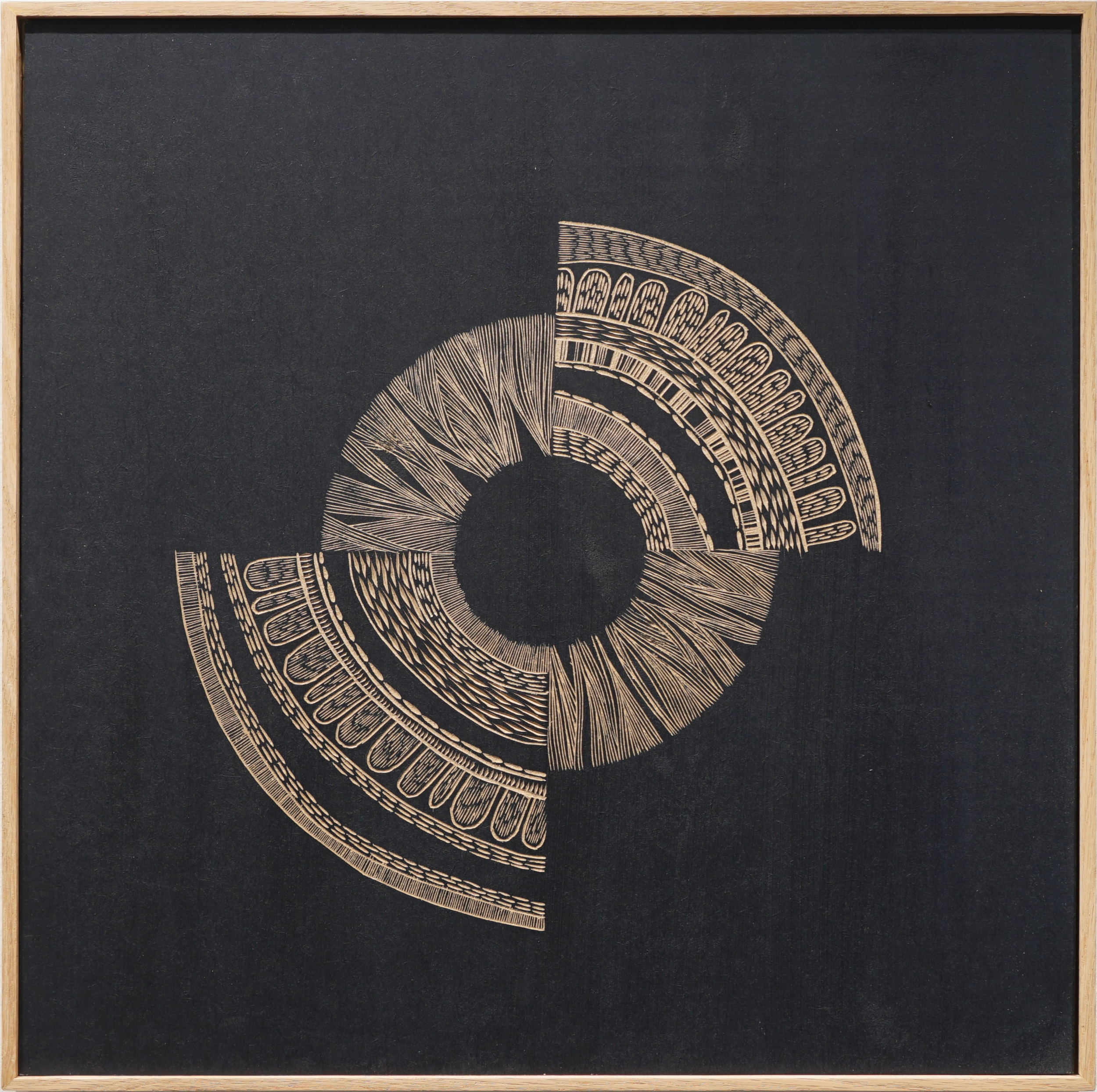 My third eye 2, November 2025.
60x60cm without frame.
Woodcut on MDF with Acrylic Paint
580 euros