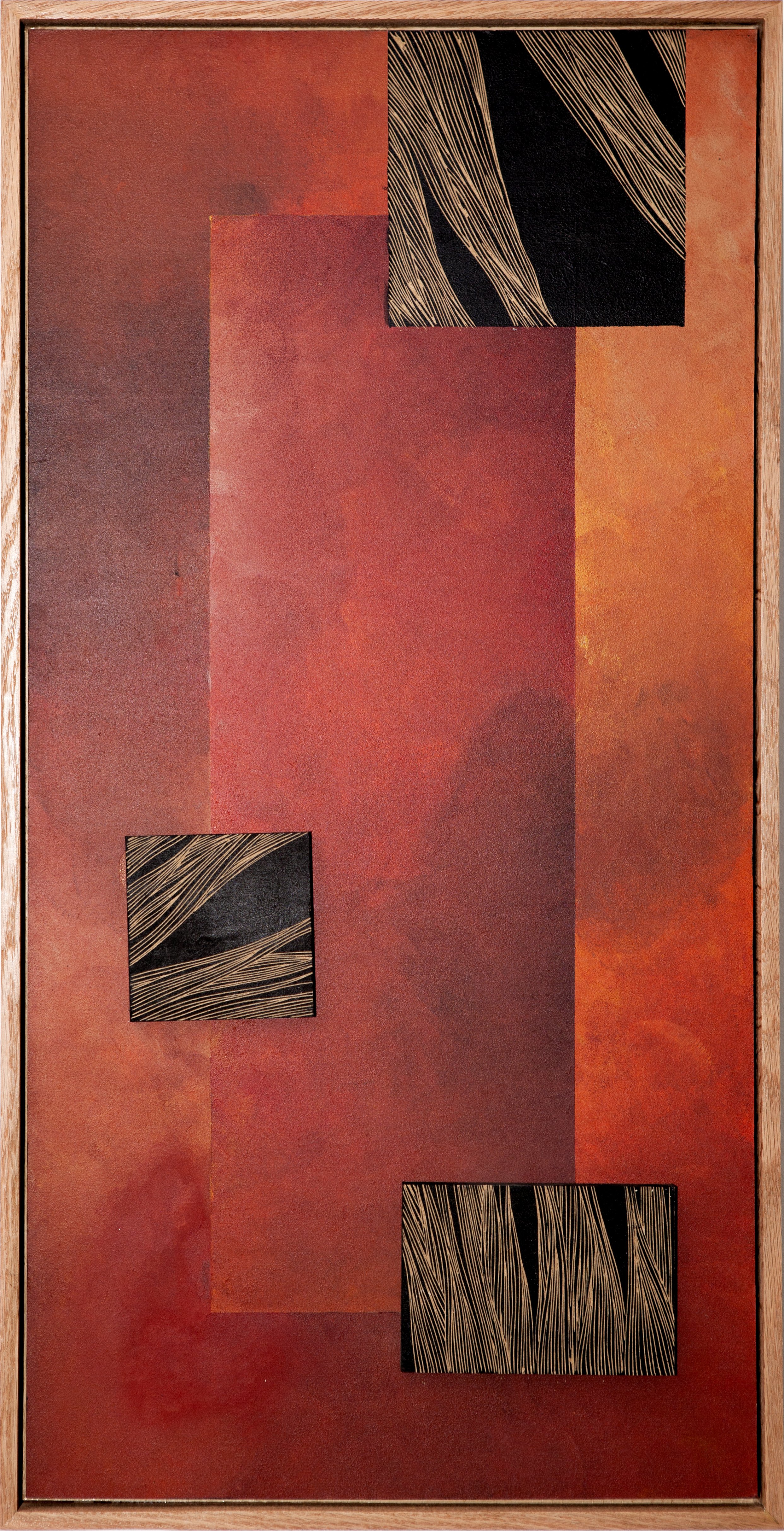 Lost in the hot sauce (2 pieces), July 2026. 
40 x 80cm without frame. 
Woodcut on layered MDF with Acrylic Paint. 1800 euros total