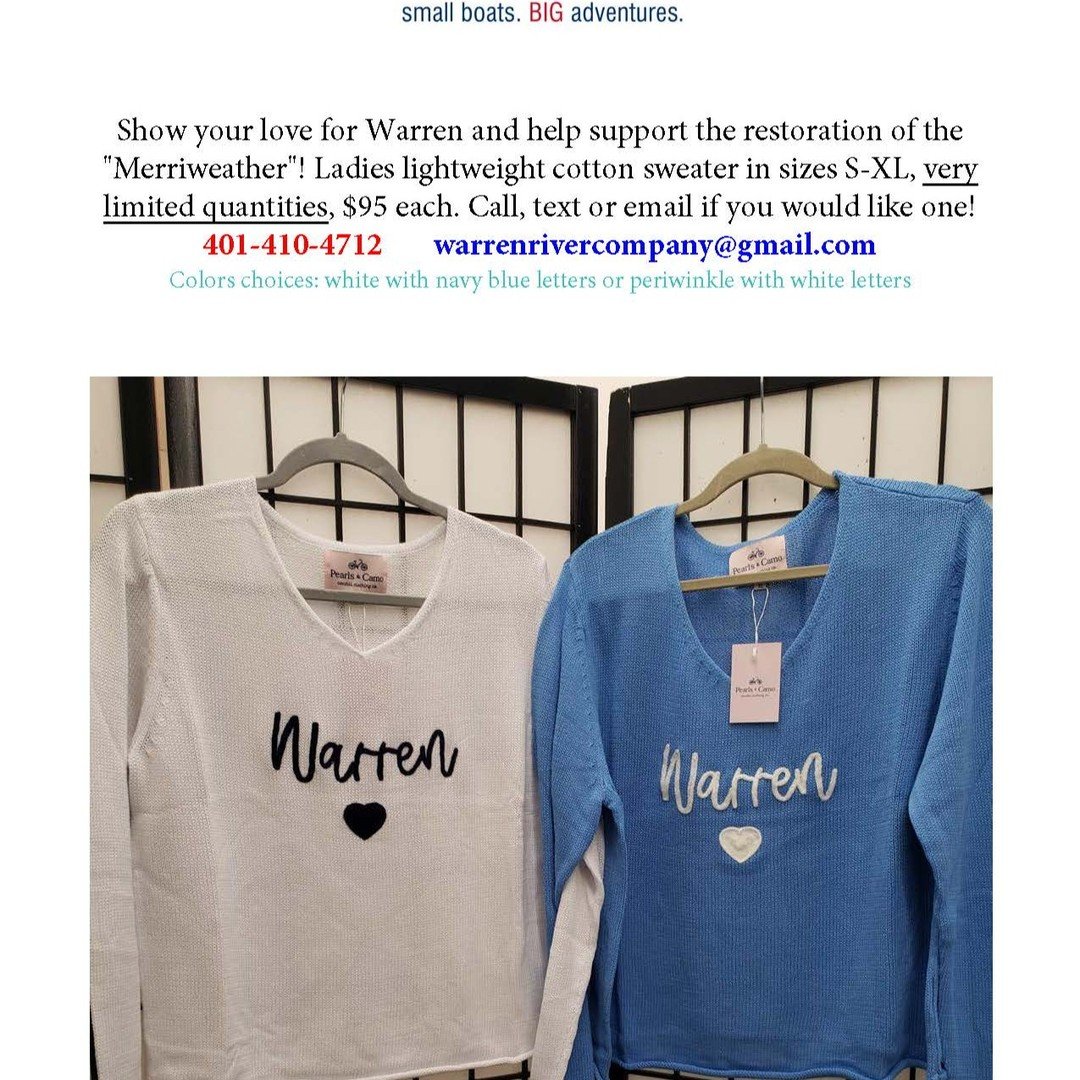 Do you love Warren as much as I do? Help support the restoration of the &quot;Merriweather&quot; with your purchase!