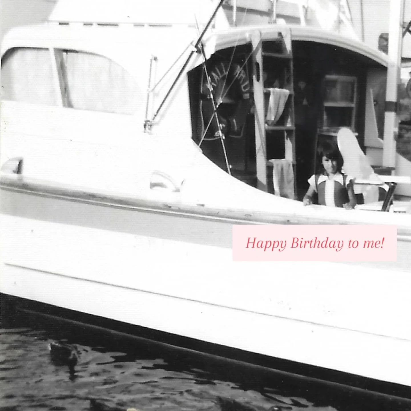 People often ask: &quot;how long have you been on boats&quot;...well today I turn 59! This picture was maybe 1971-ish? I'll let you do the math while I count my blessings today!! PS: I STILL love the duckies at the marina!😀

&nbsp;

&nbsp;

&nbsp;

