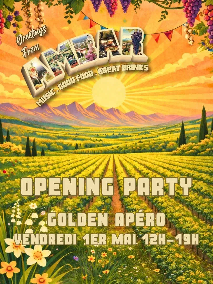 La f&ecirc;te commence le 1er mai&nbsp;🌼🍷
Golden ap&eacute;ro - Ouverture de l&rsquo;AMBAR

Soleil, vignes, cocktails, musique &hellip;on lance la saison comme il se doit.

📍&nbsp;Domaine La Pierre Blanche
🕛&nbsp;12h &mdash; 19h

R&eacute;servez 