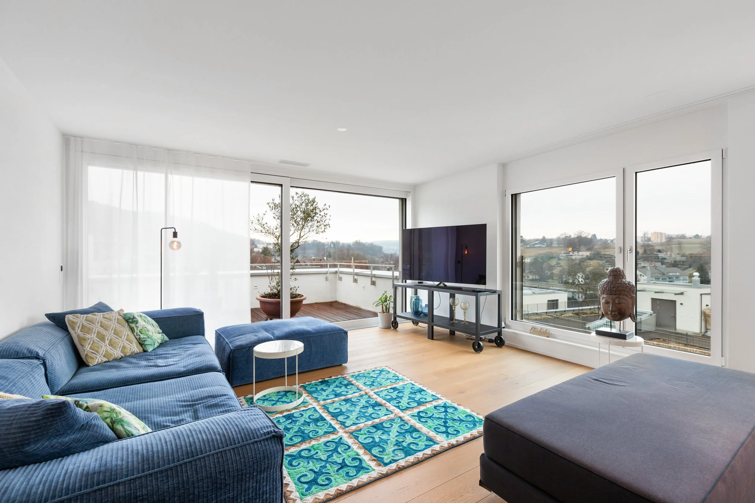 Wohnbereich mit wunderfschöner Aussicht