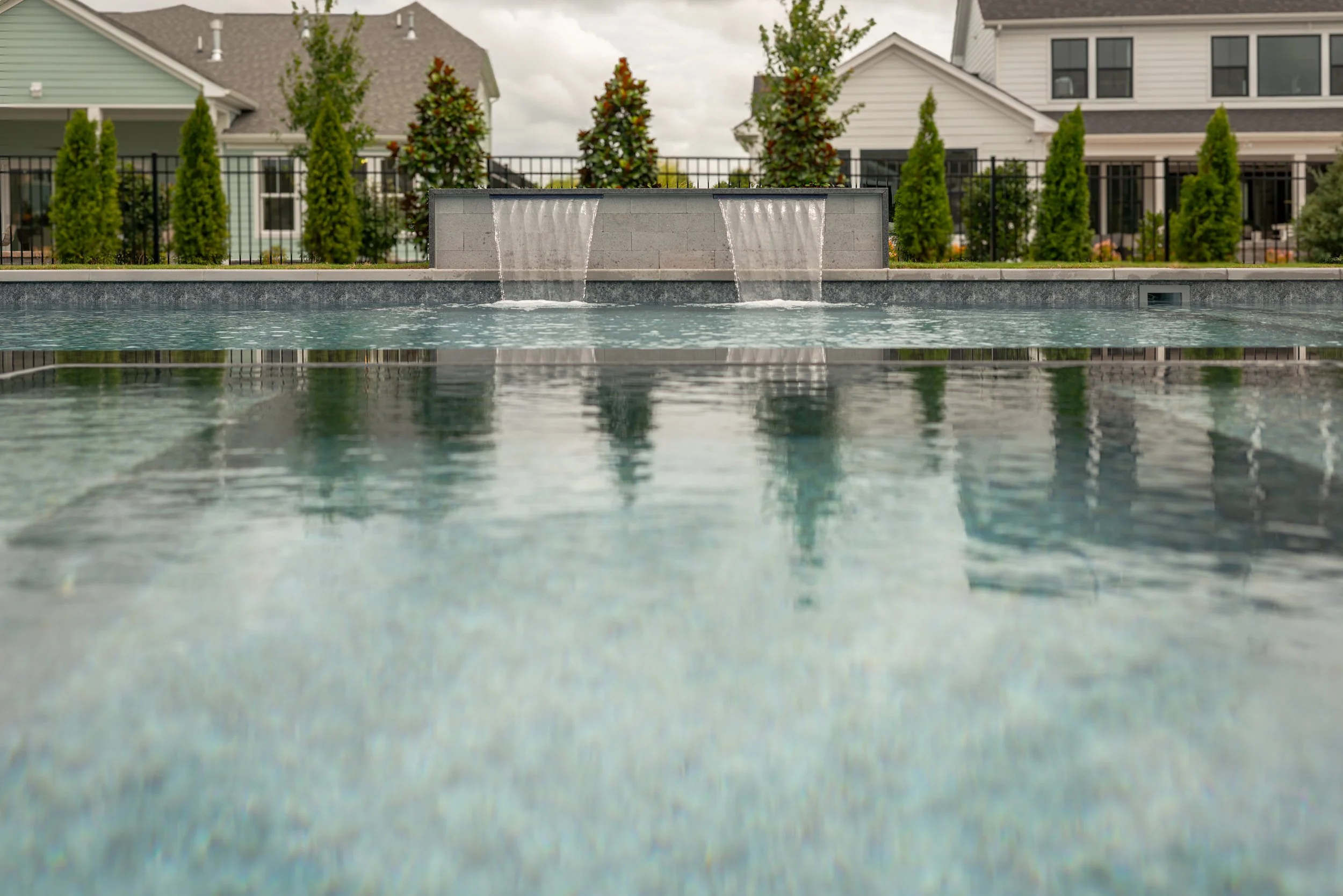 Complete resort-style backyard
