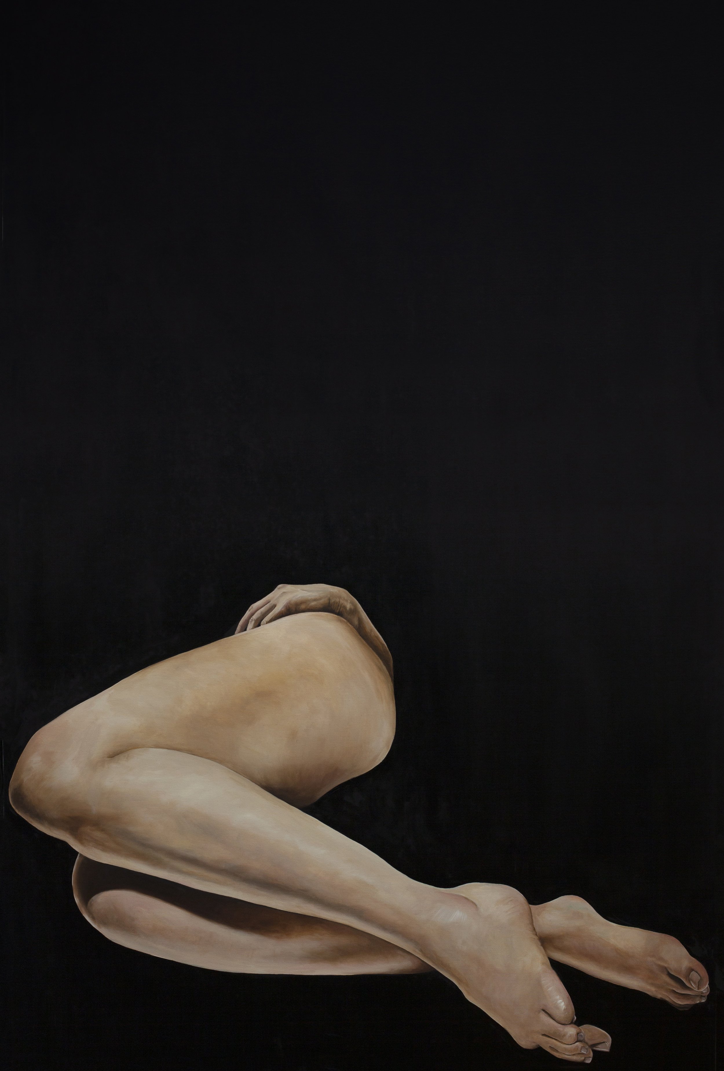 Lie Down Under It, 2025. Oil on canvas. 48 x 72 in. 