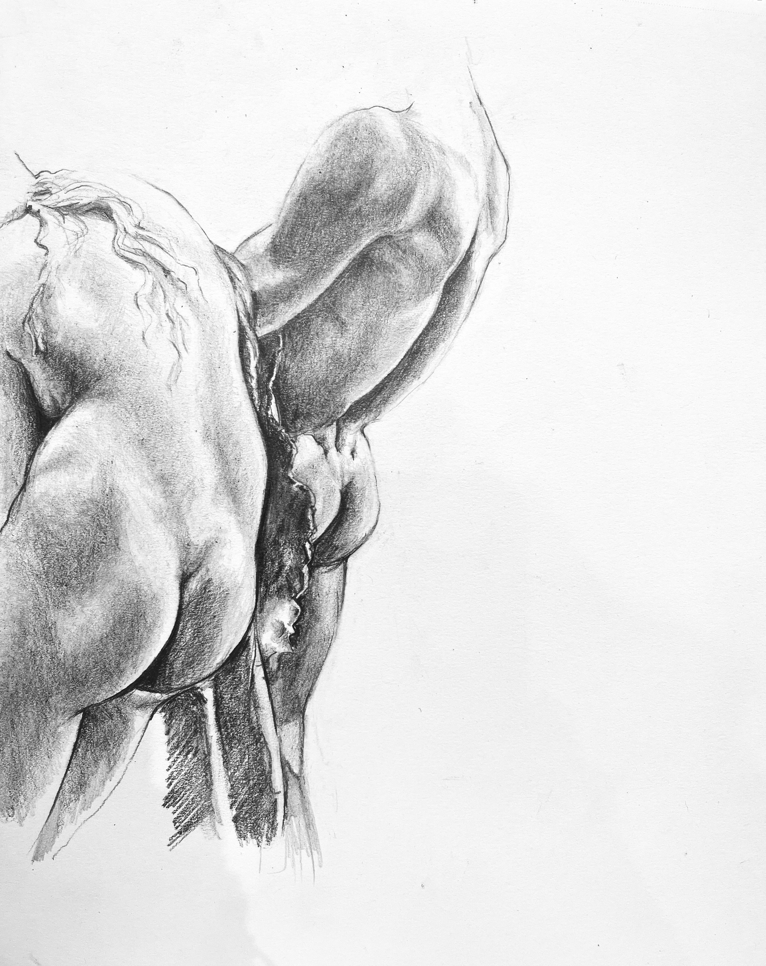 Assumed, 2024. Graphite on paper. 9 x 12 in.