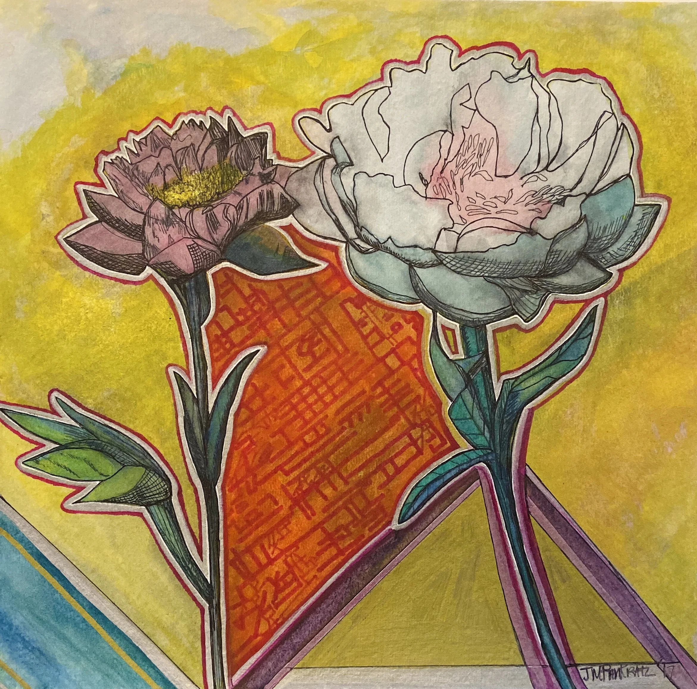 “Connection: Unparalleled, Unexplainable”, 9 x 9, watercolor on paper, SOLD