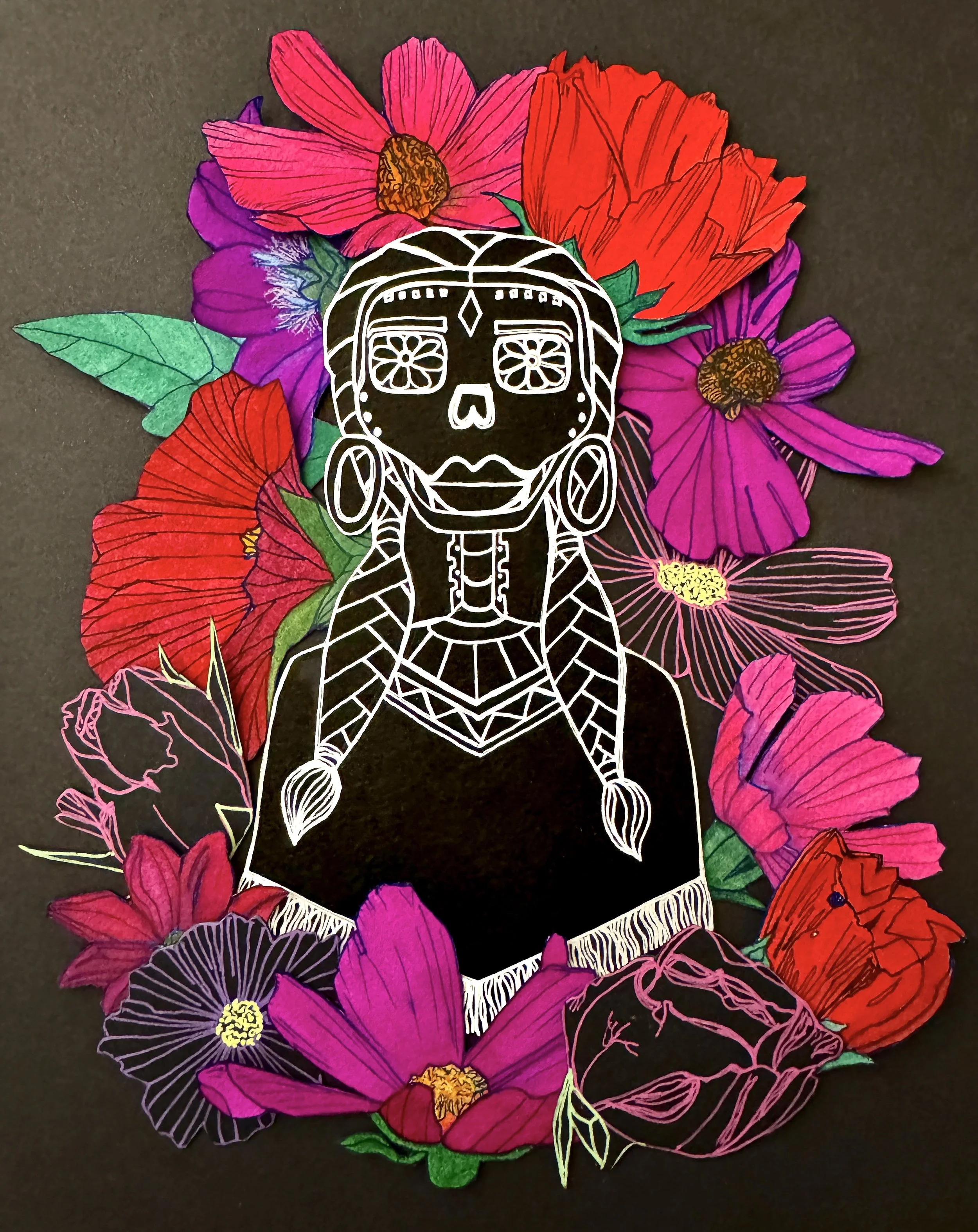 We Are Always Here 2, 12 x 9, Mixed media collage on paper, NFS