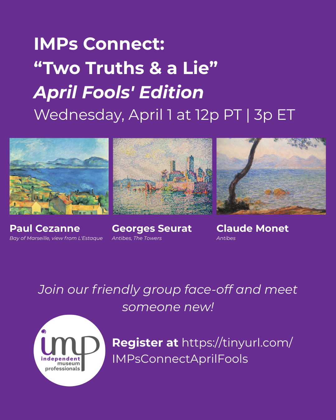IMPs Connect: Two Truths & A Lie - April Fools Edition