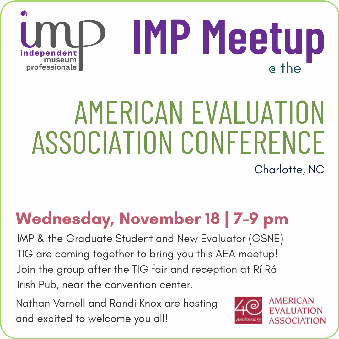 AMERICAN EVALUATION ASSOCIATION CONFERENCE