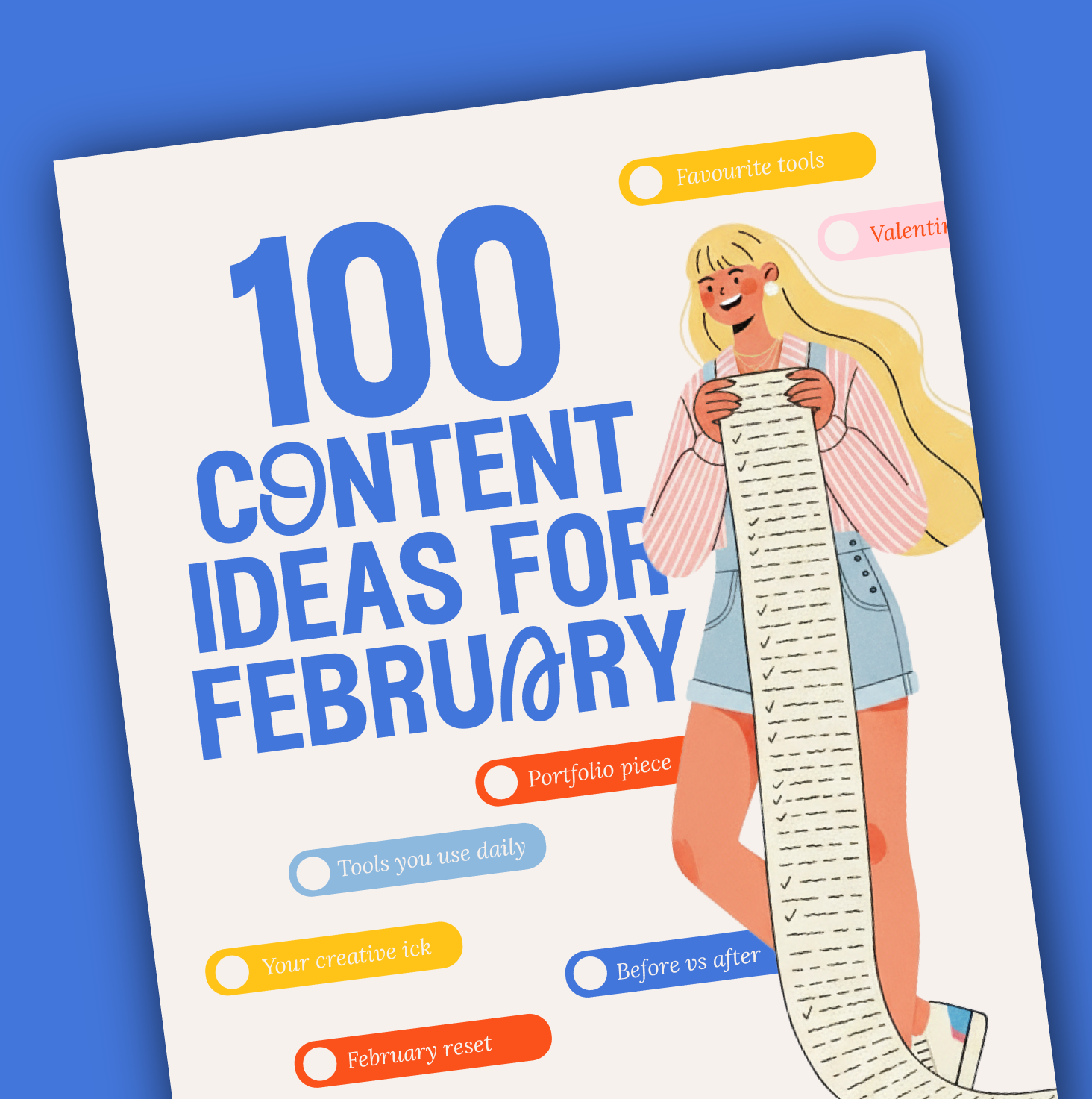 February Content Checklist - Digital Download