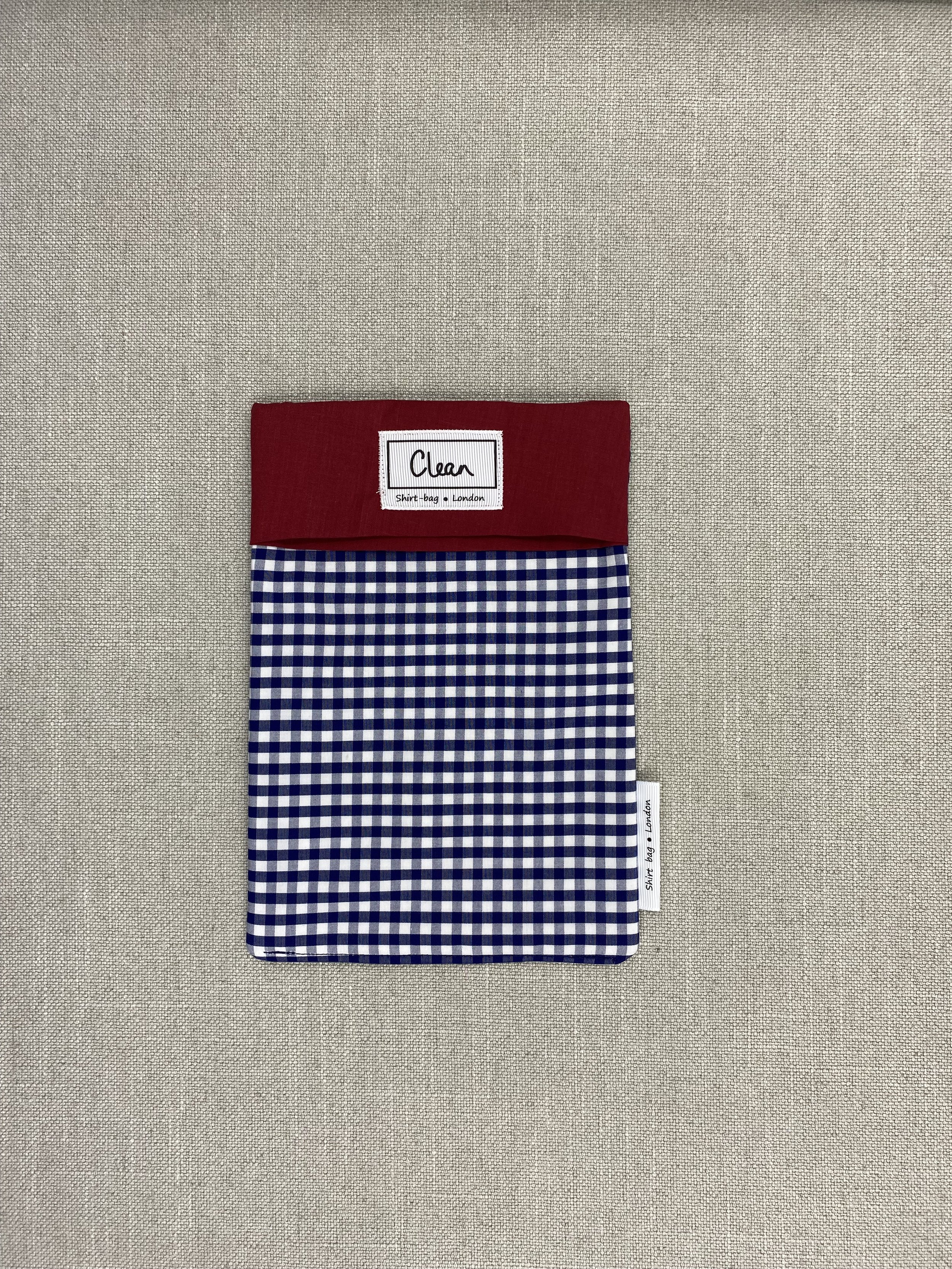 Navy & white check with red top - small.jpeg