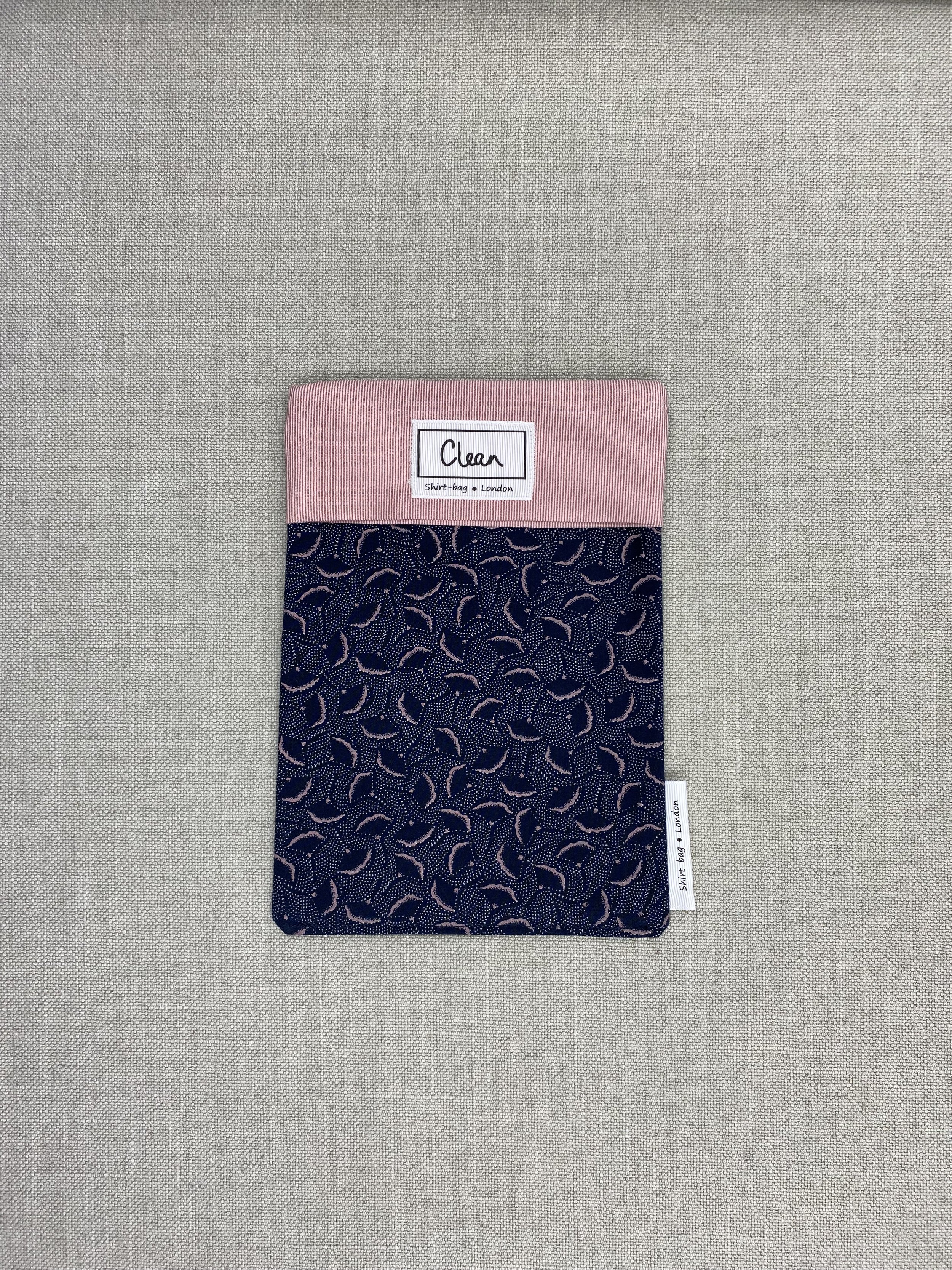 Navy & pink leaves with red stripe top - small.jpeg