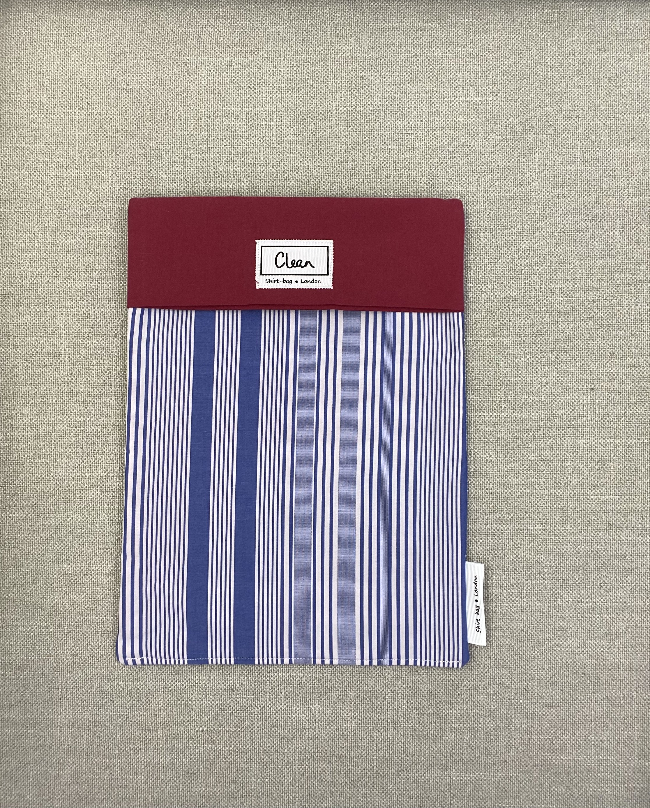 Blue stripe on white with dark red top - large.jpeg