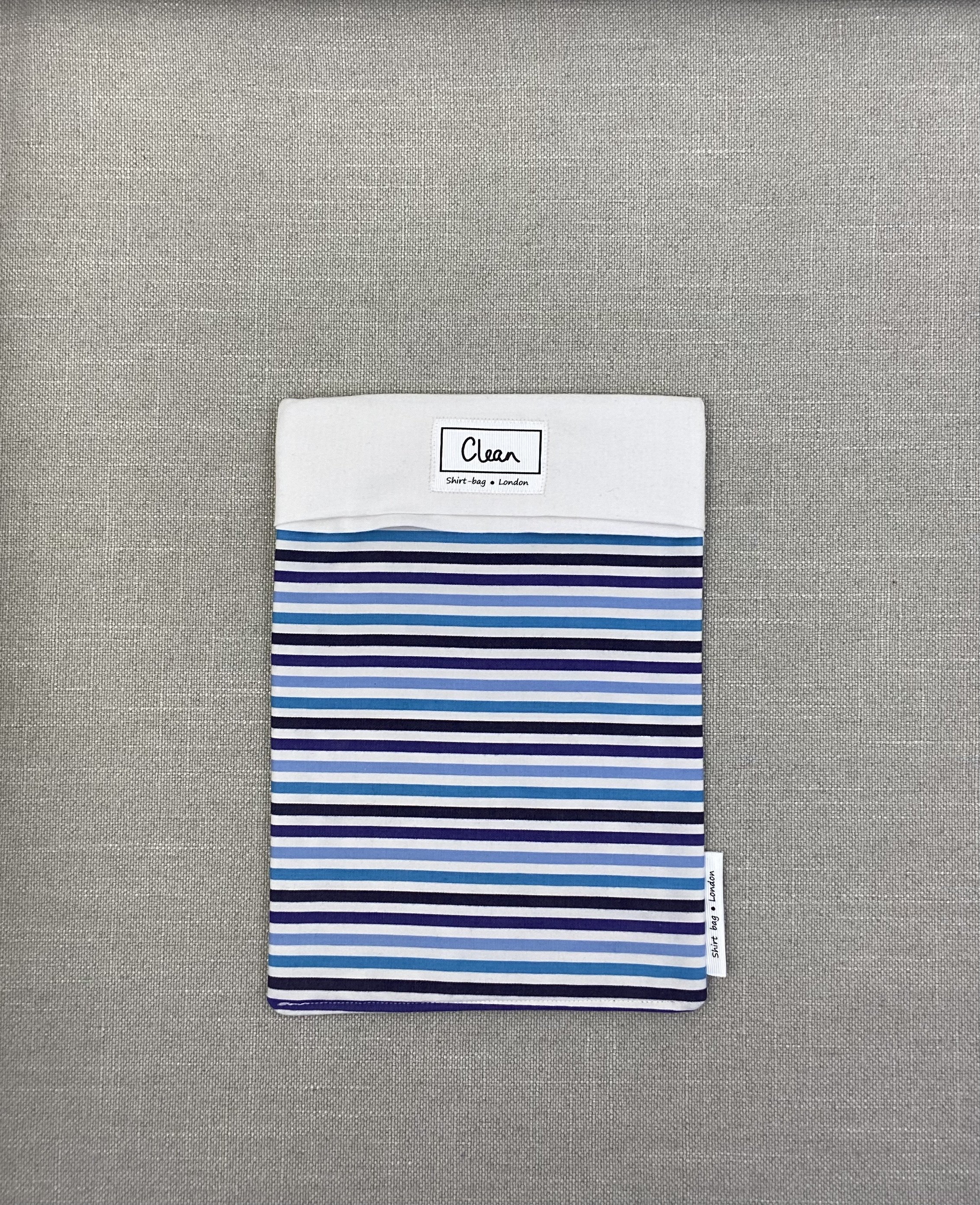 Navy, blue & white stripe with white top - medium.jpeg