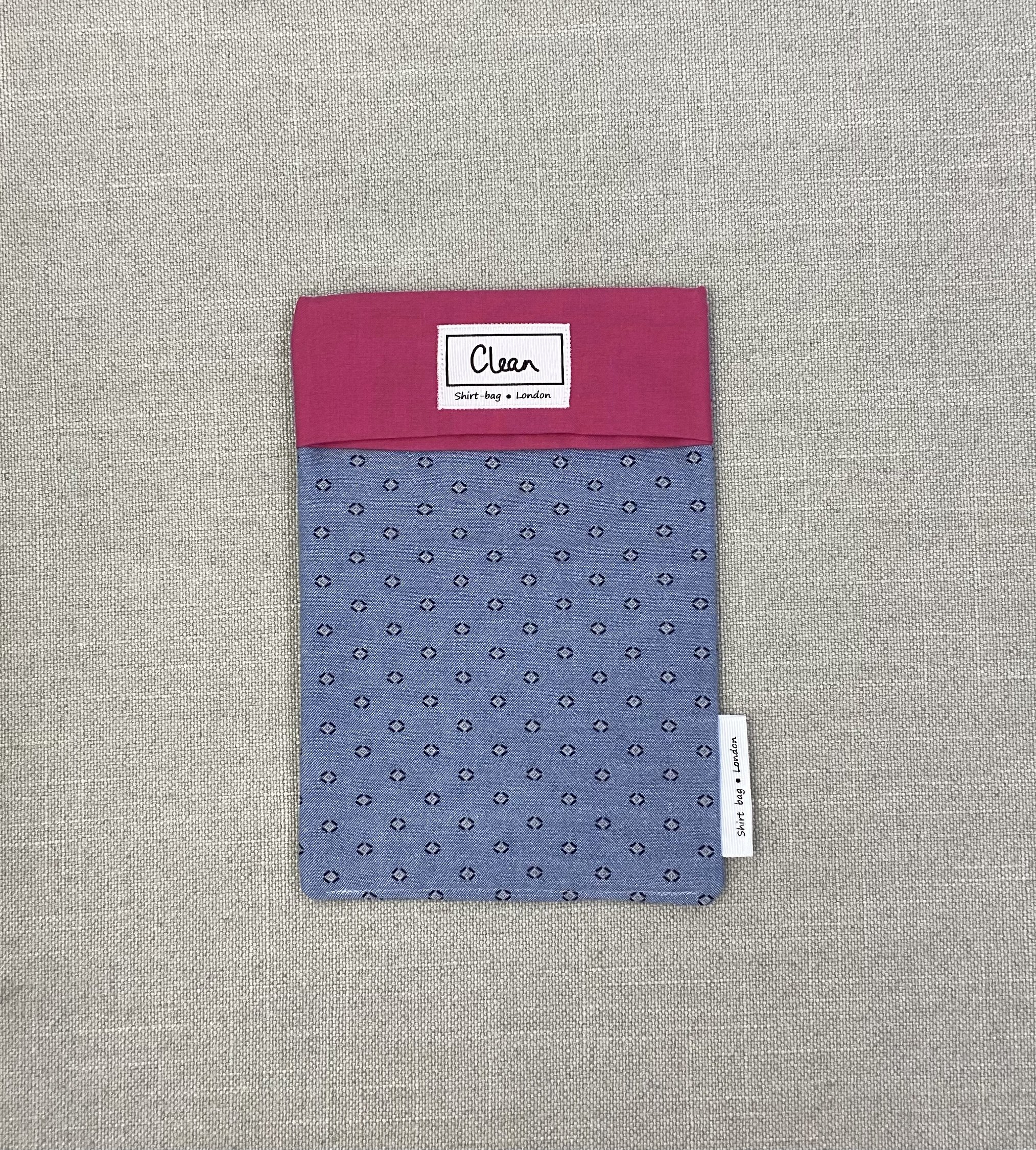 Navy diamonds on blue with dark pink top - small.jpeg