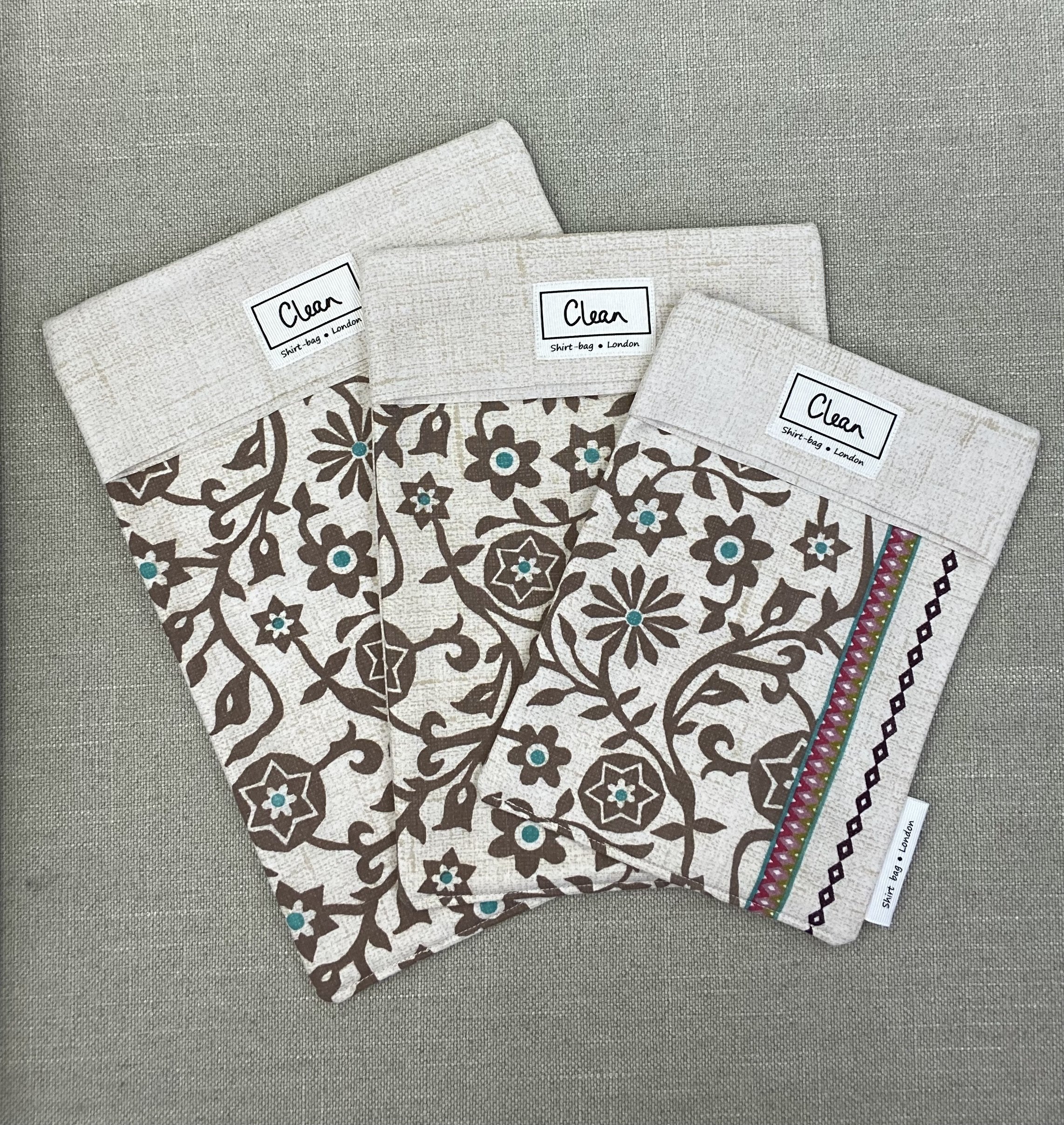 Brown flowers on flecked cream with cream flecked top.jpeg