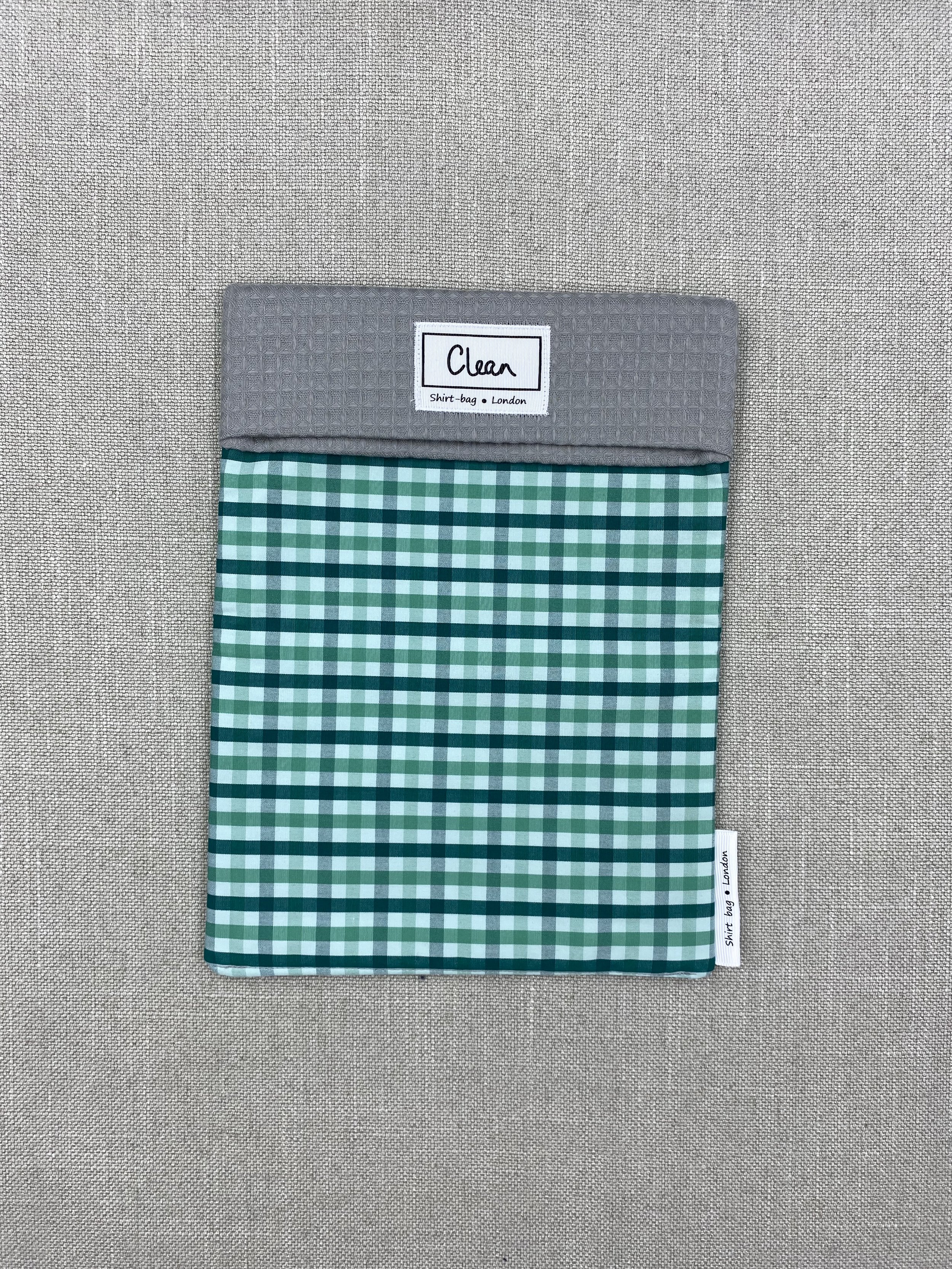 Green check with grey waffle top - medium copy.jpeg