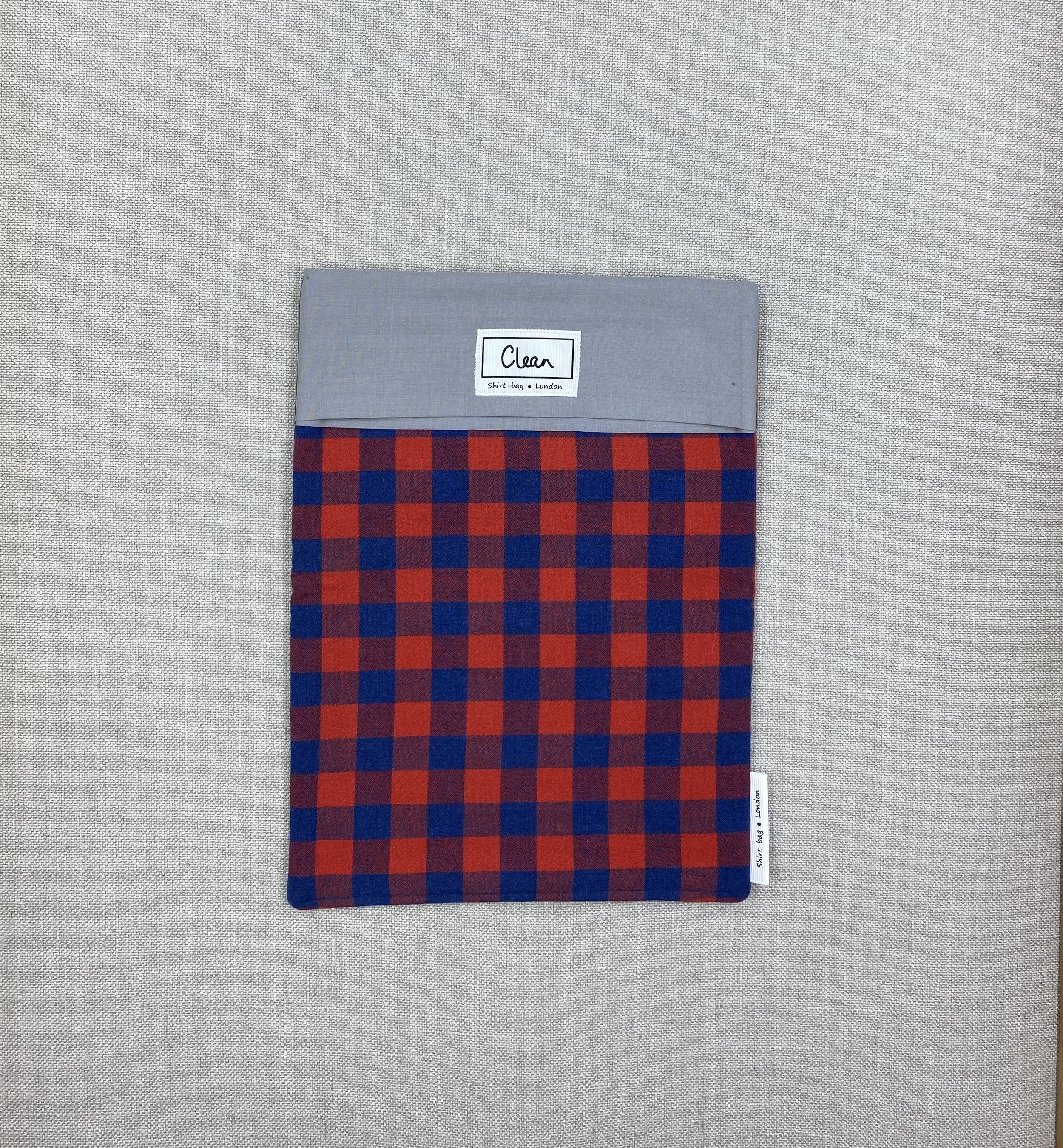 Red & Navy check with grey top - large.jpeg