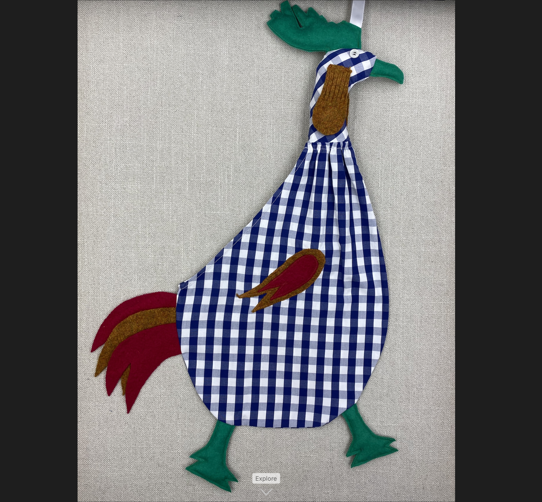 Blue & white check with green, gold and red.png