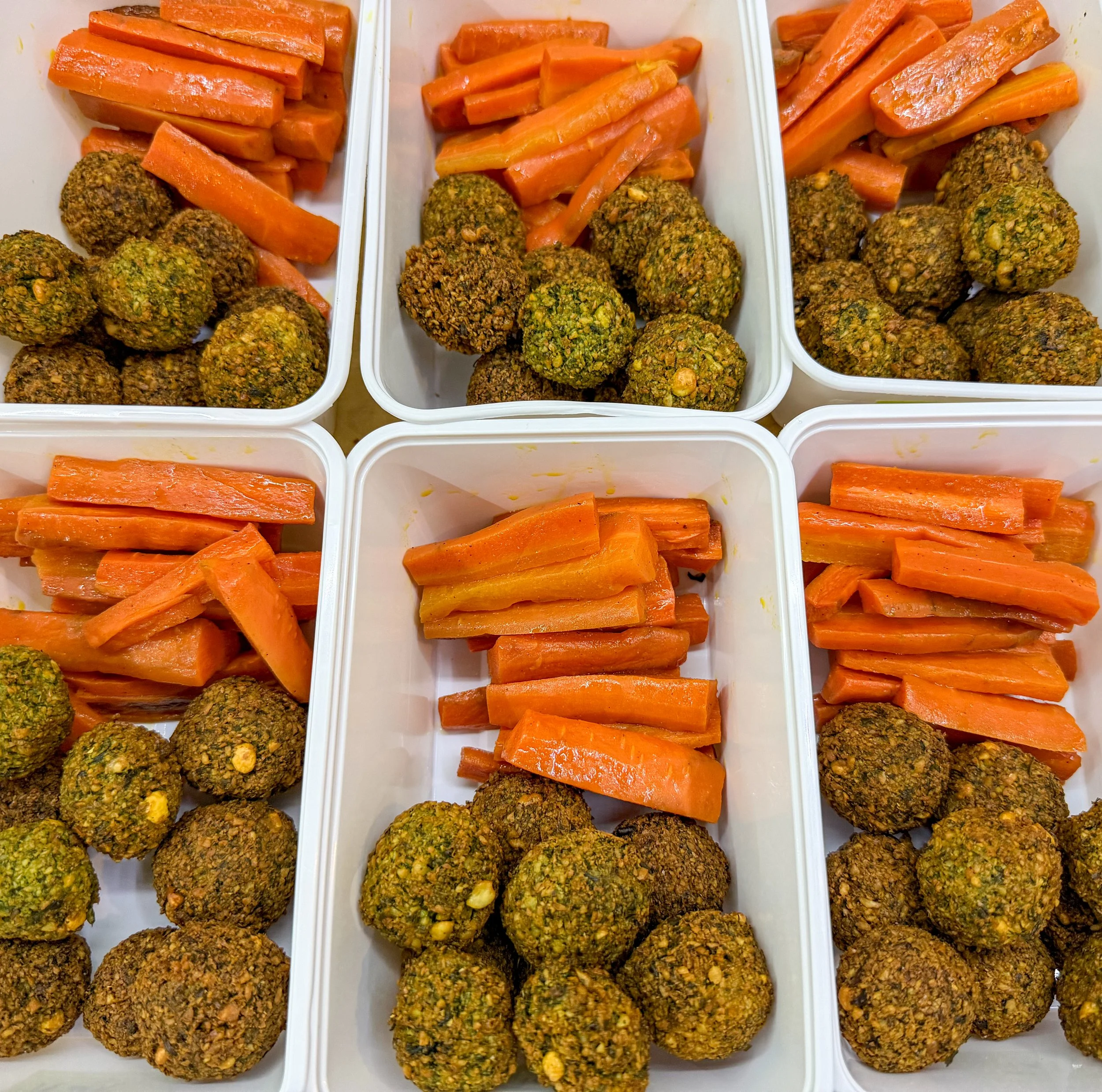 Falafel and Roasted Carrots