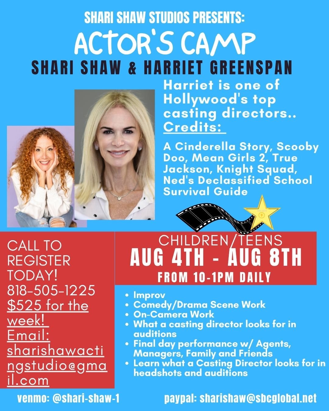 Actors Camp for Youth/Teens