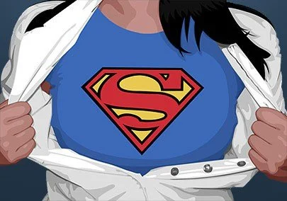 "S" on my chest: from Superwoman to Scarlet letter to Seriously curious. (video)