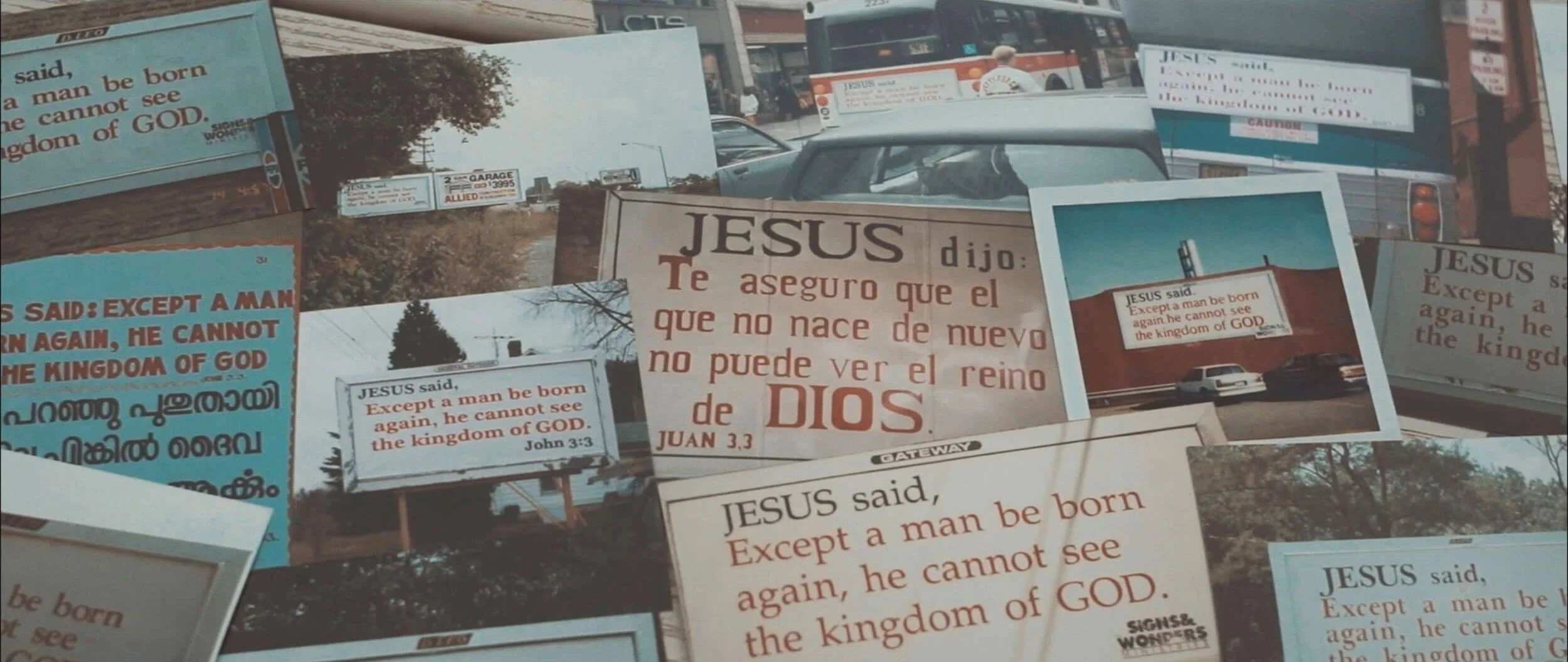Collage of Christian Billboards