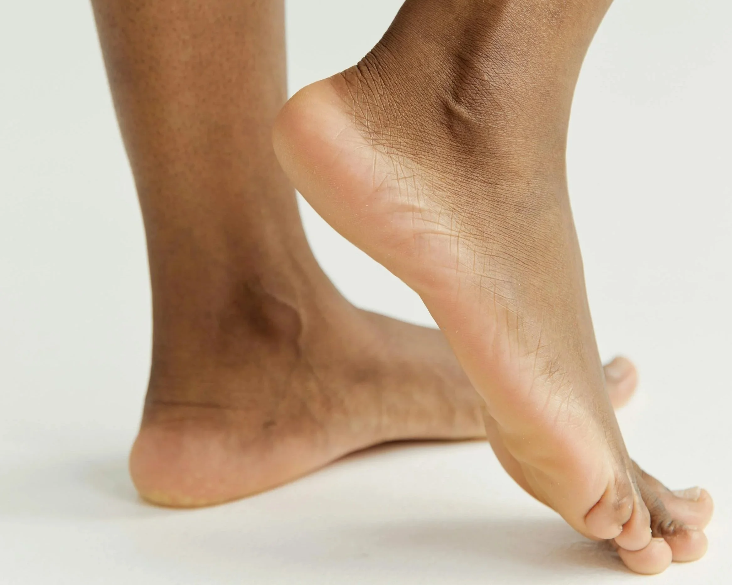 closeup of bare feet